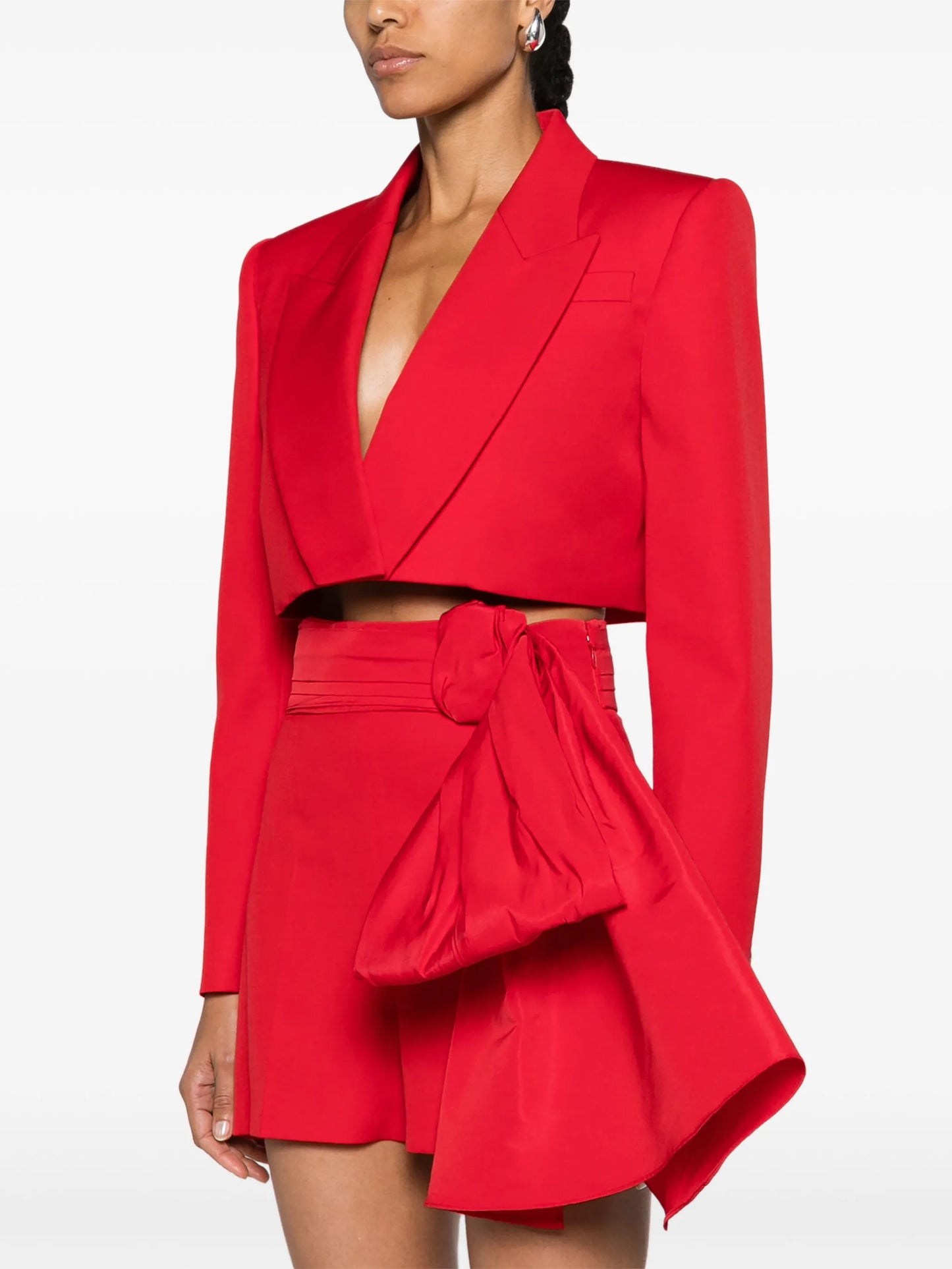 cropped tuxedo blazer