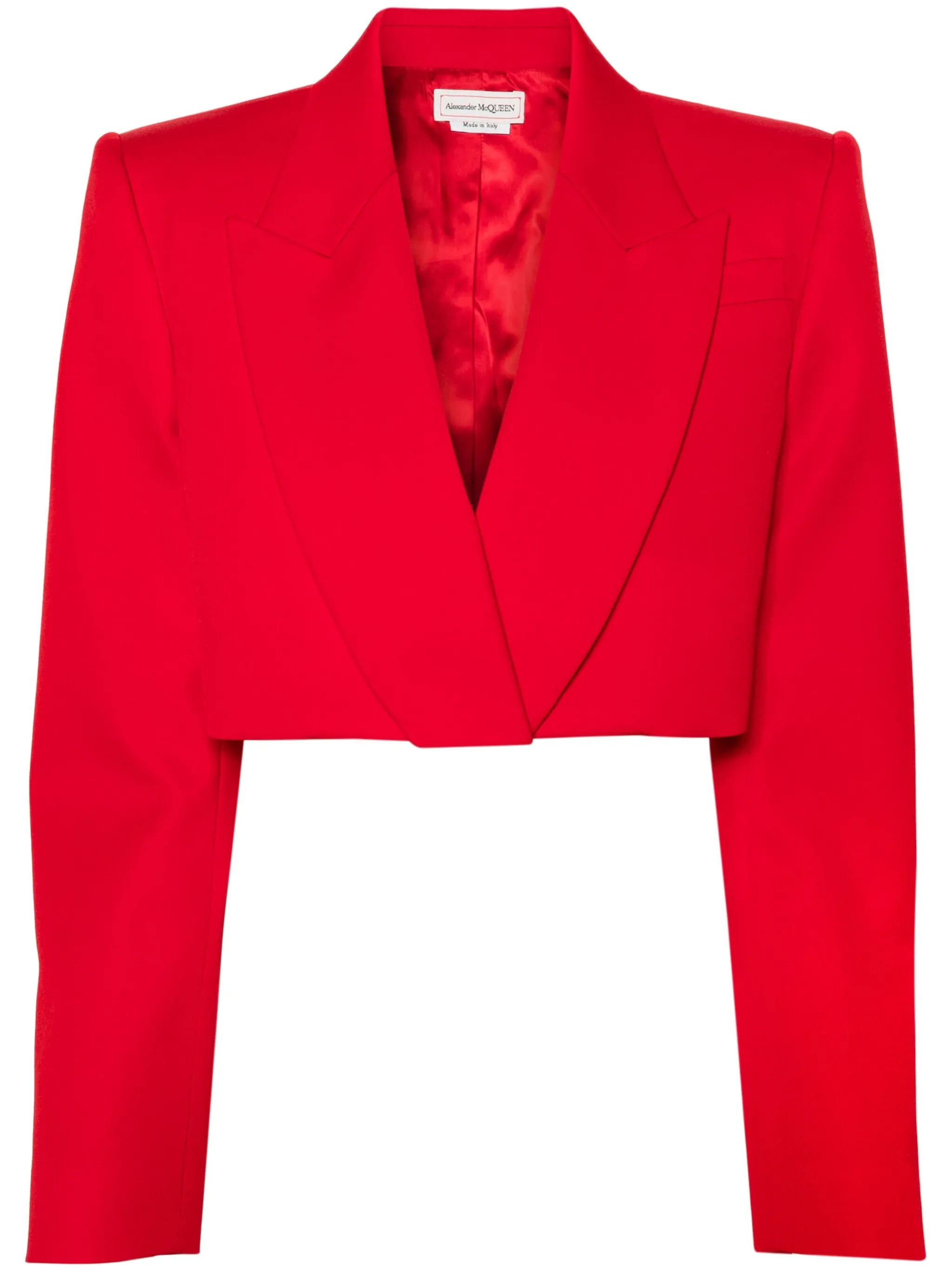 cropped tuxedo blazer