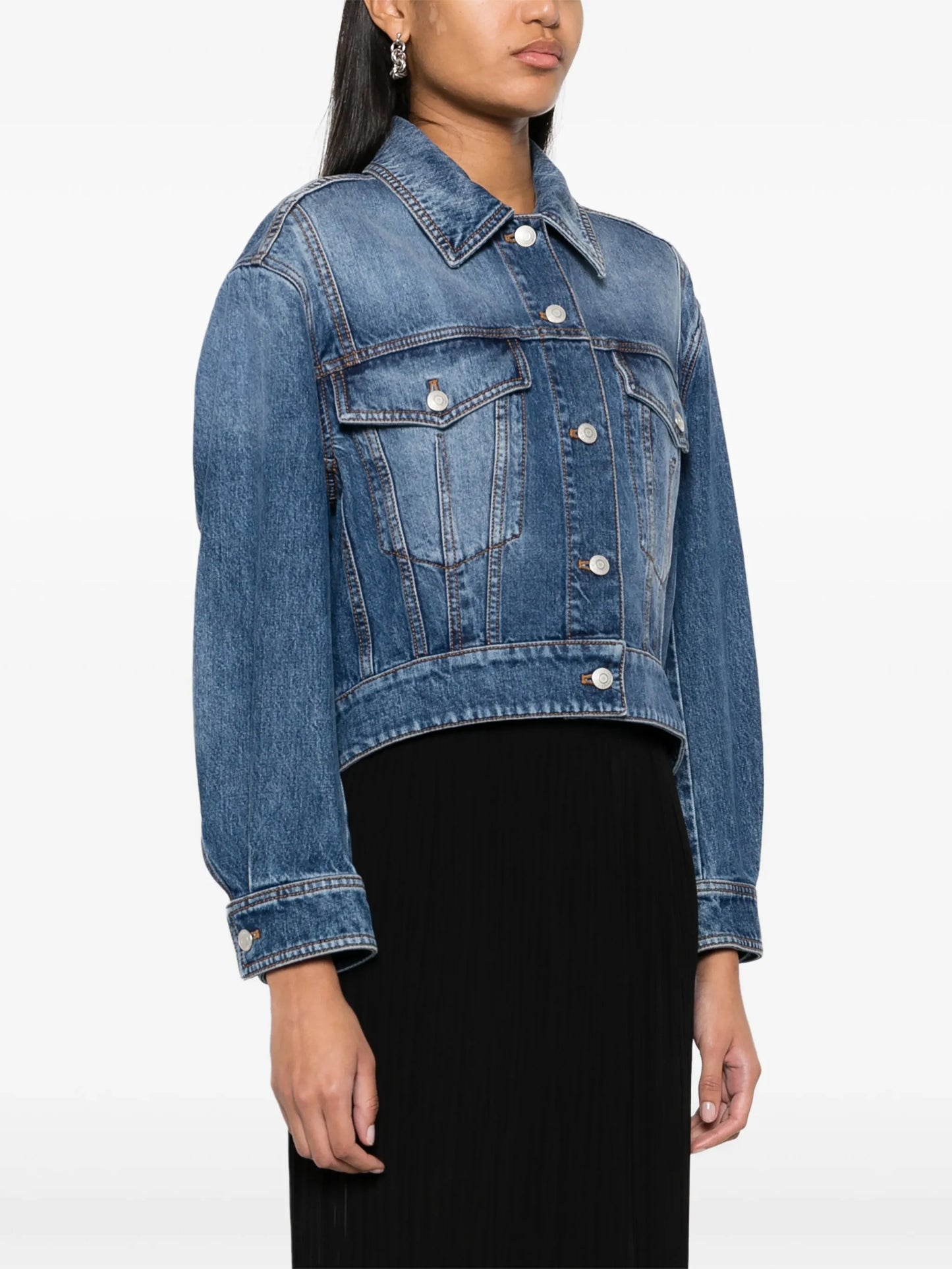 cropped denim jacket