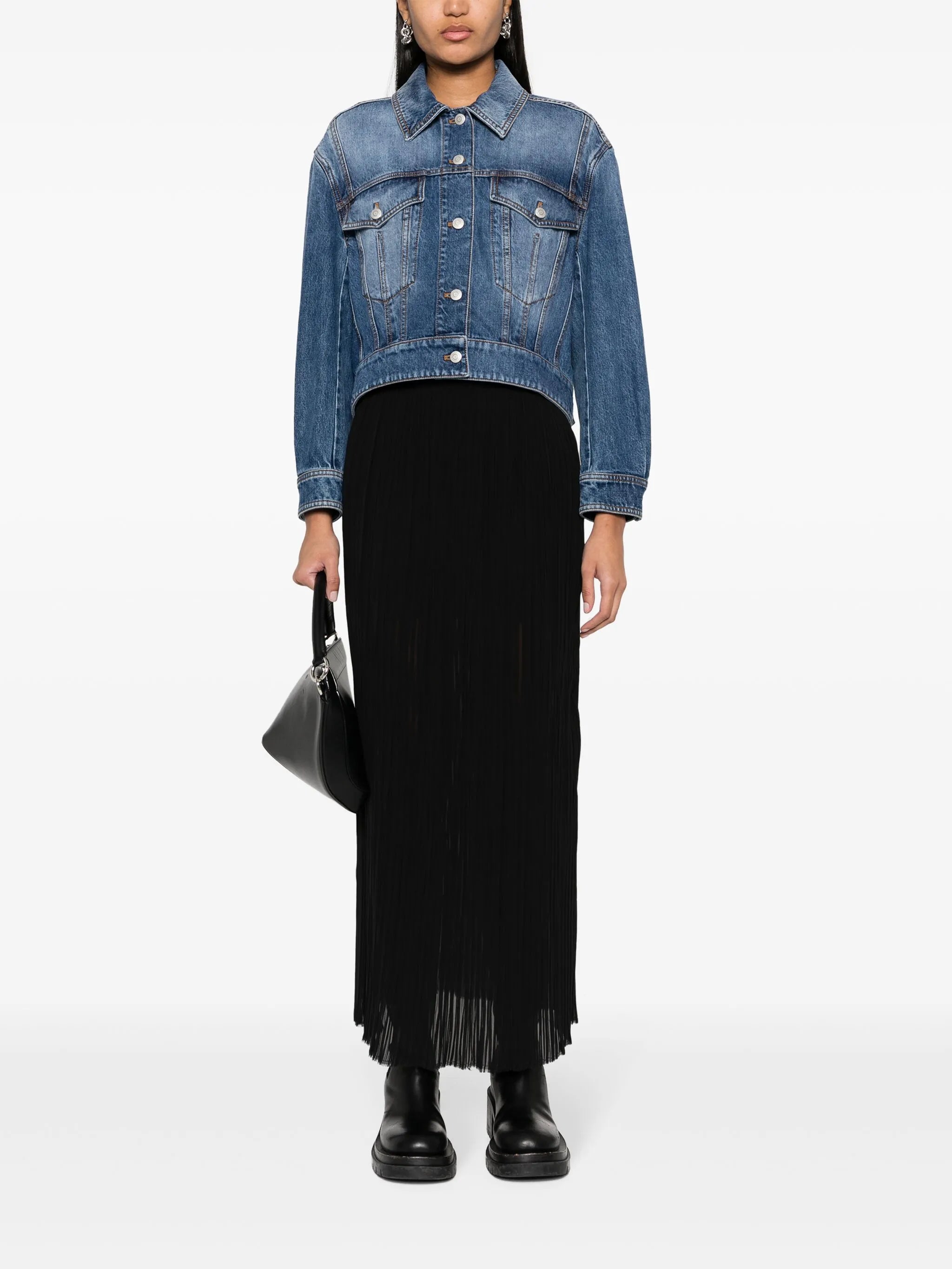 cropped denim jacket