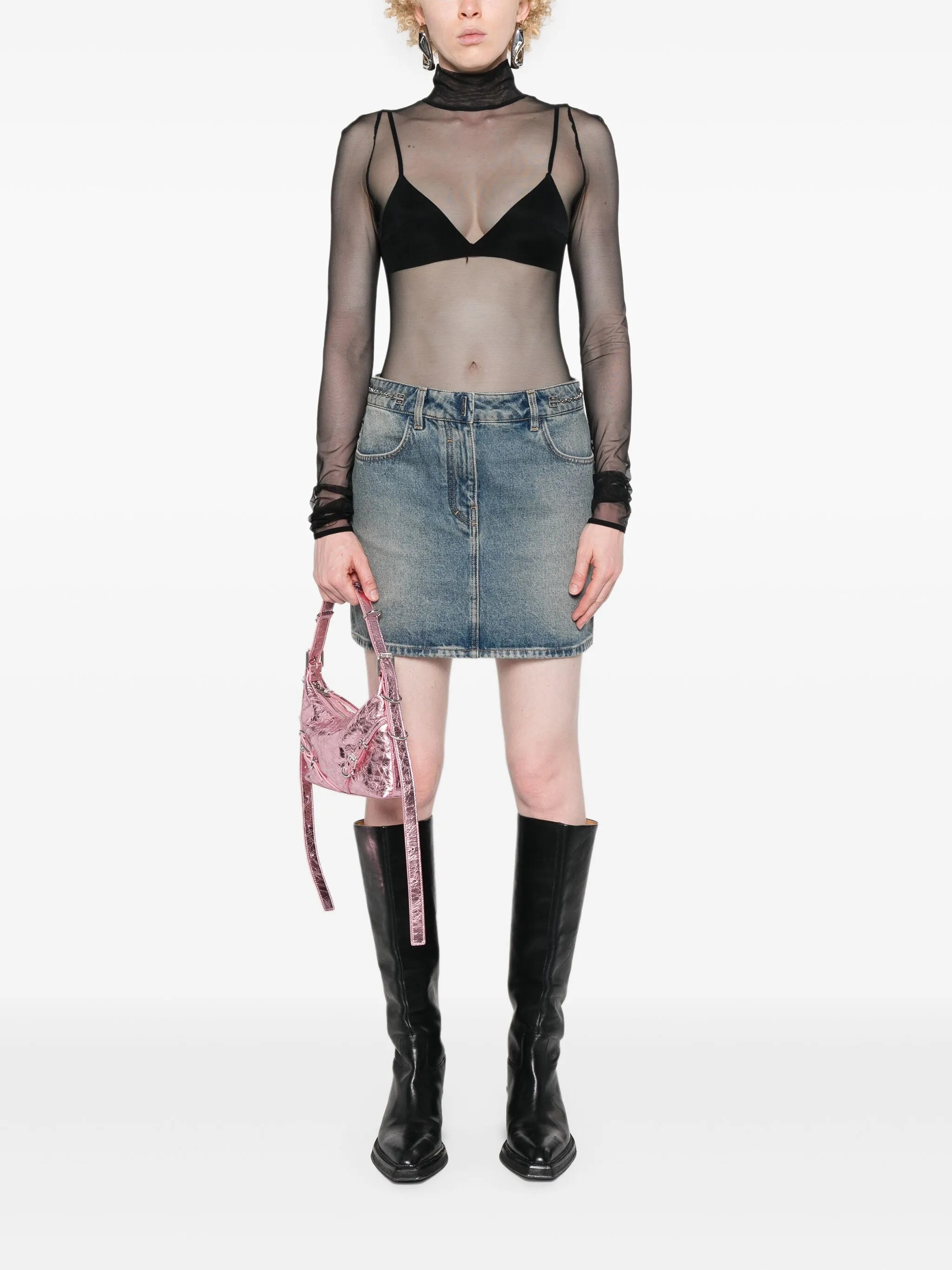 4G-chain mini skirt