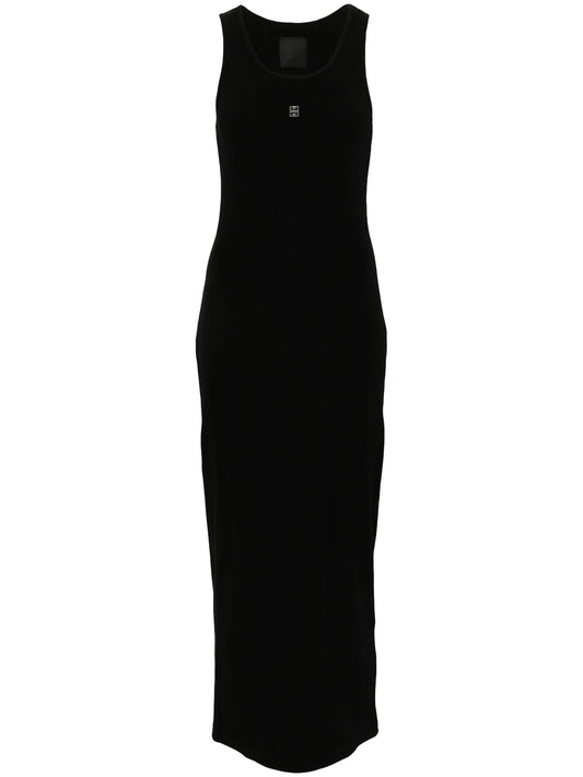 4G-plaque midi dress