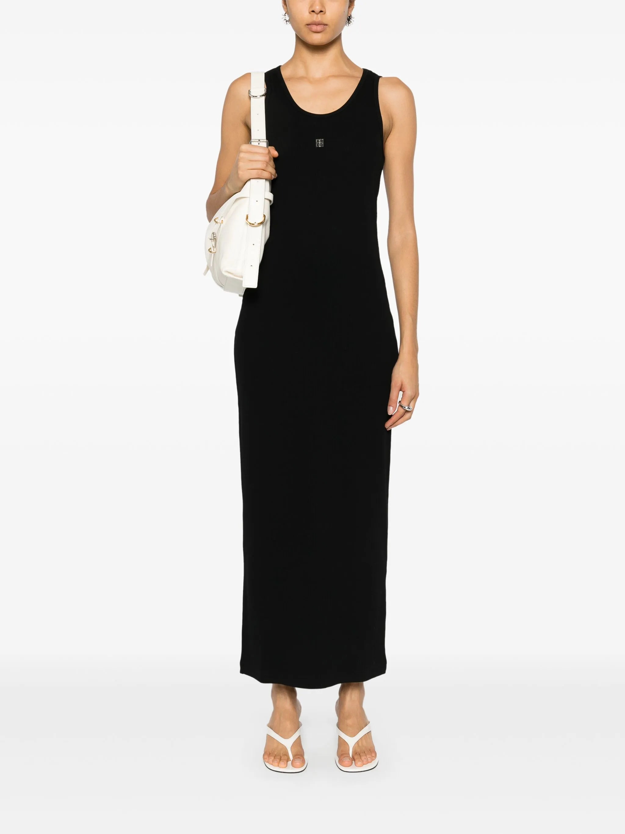 4G-plaque midi dress
