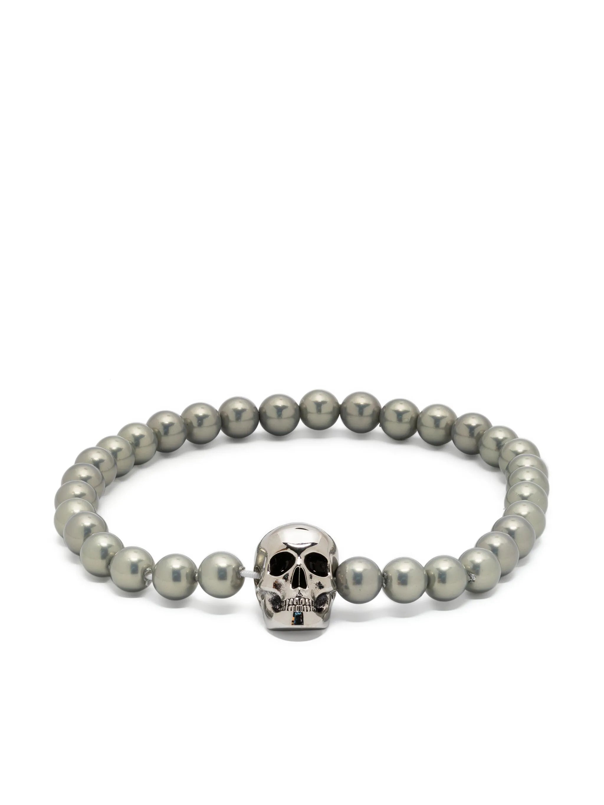 Skull pearl bracelet