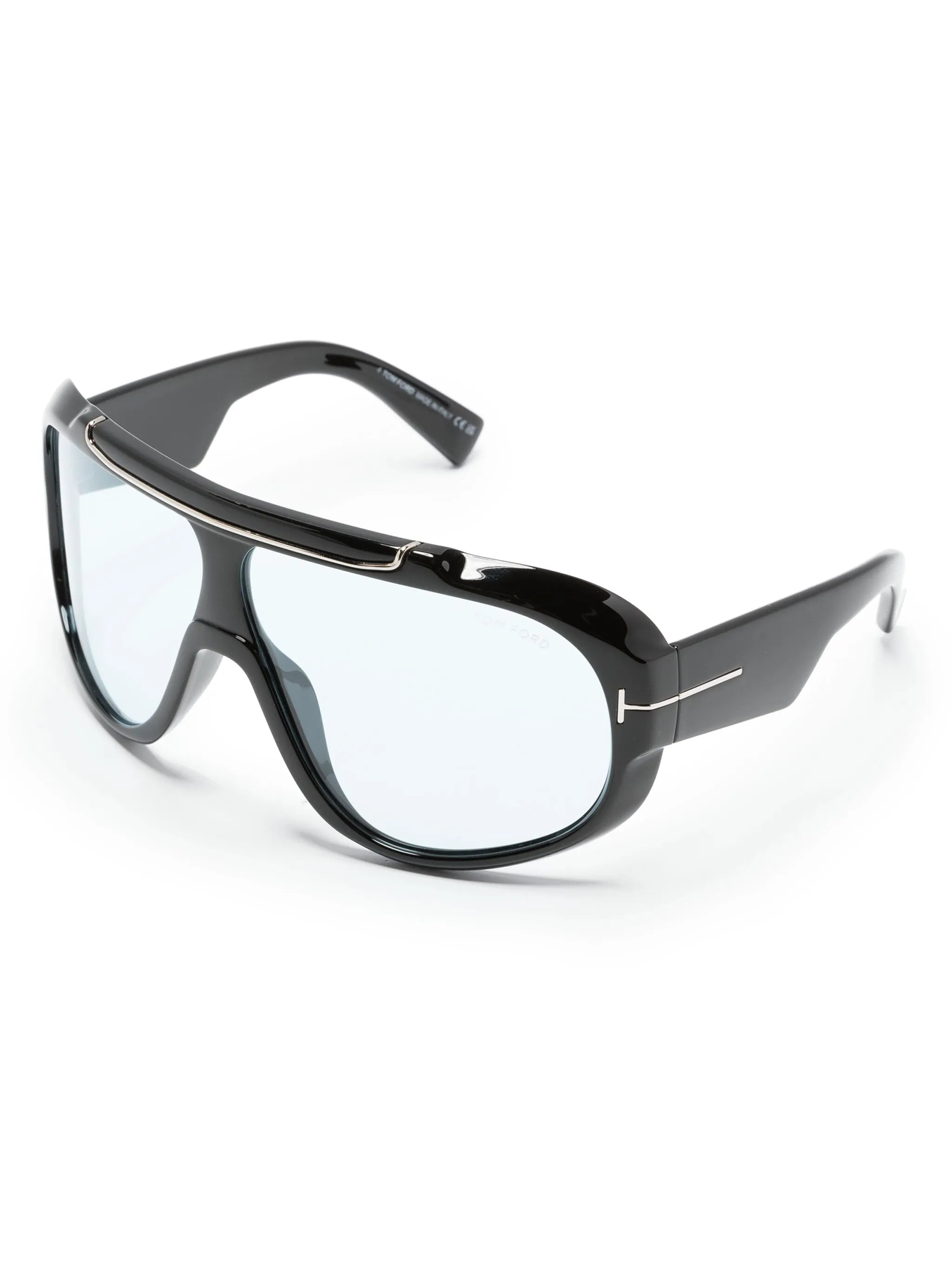 logo-plaque shield-frame sunglasses