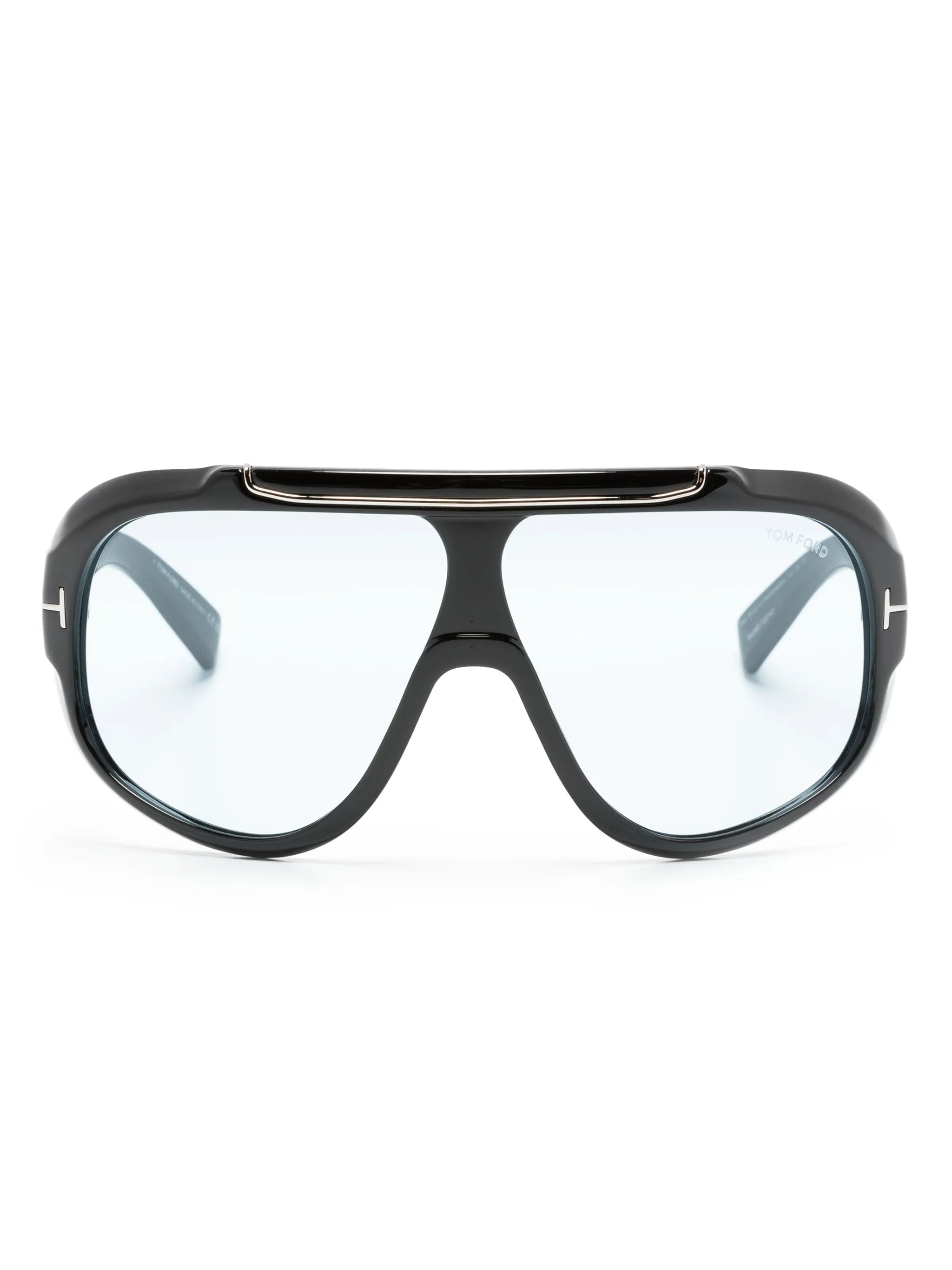 logo-plaque shield-frame sunglasses