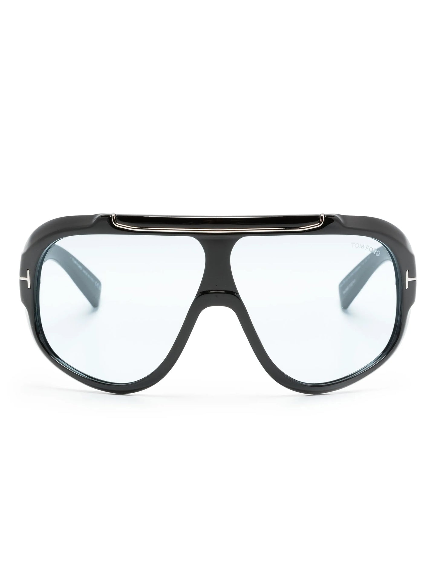 logo-plaque shield-frame sunglasses