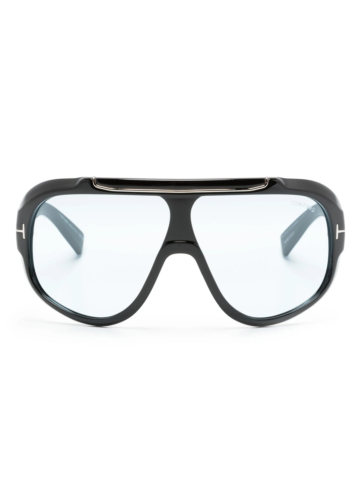 logo-plaque shield-frame sunglasses