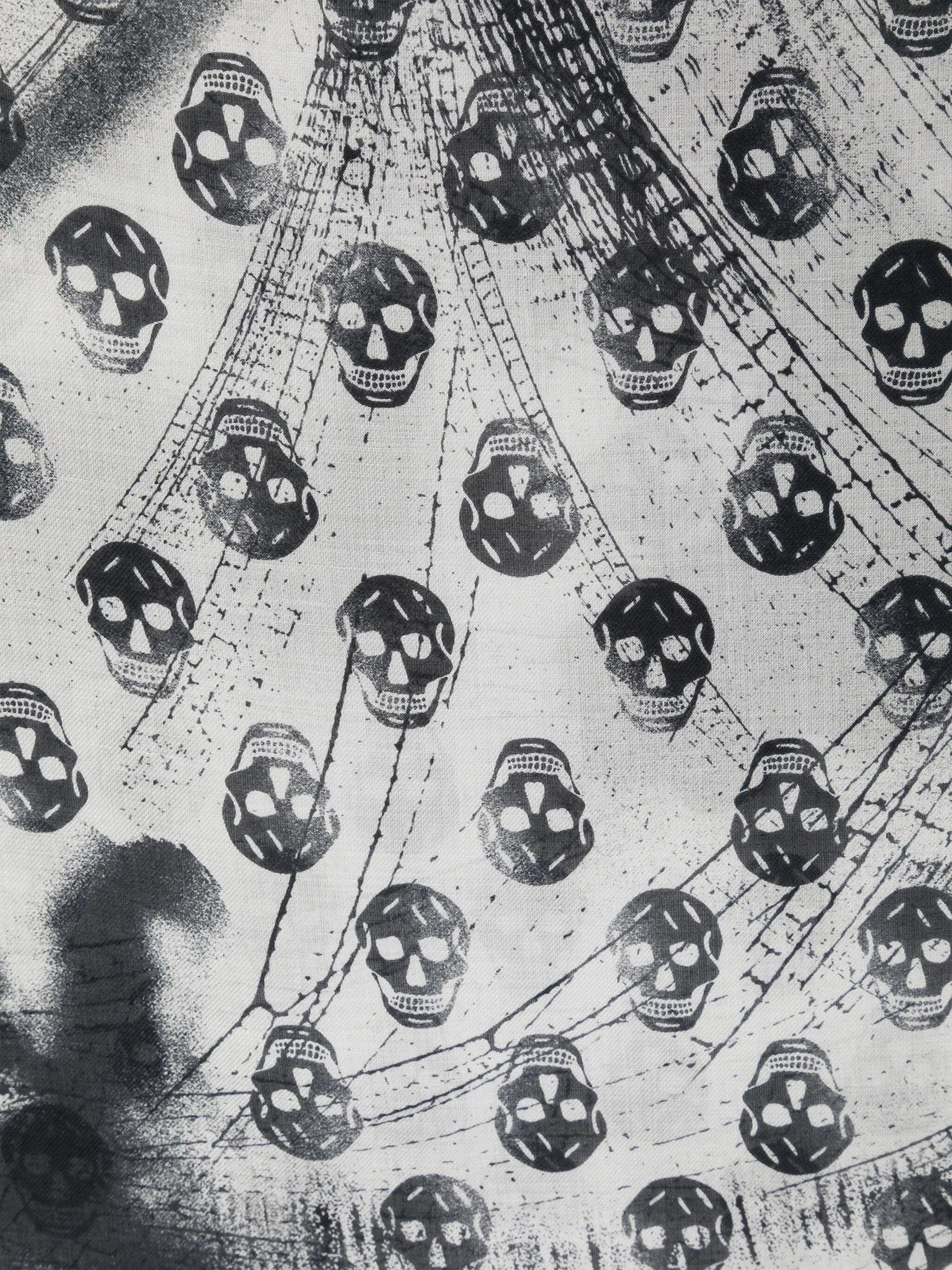 skull-print scarf
