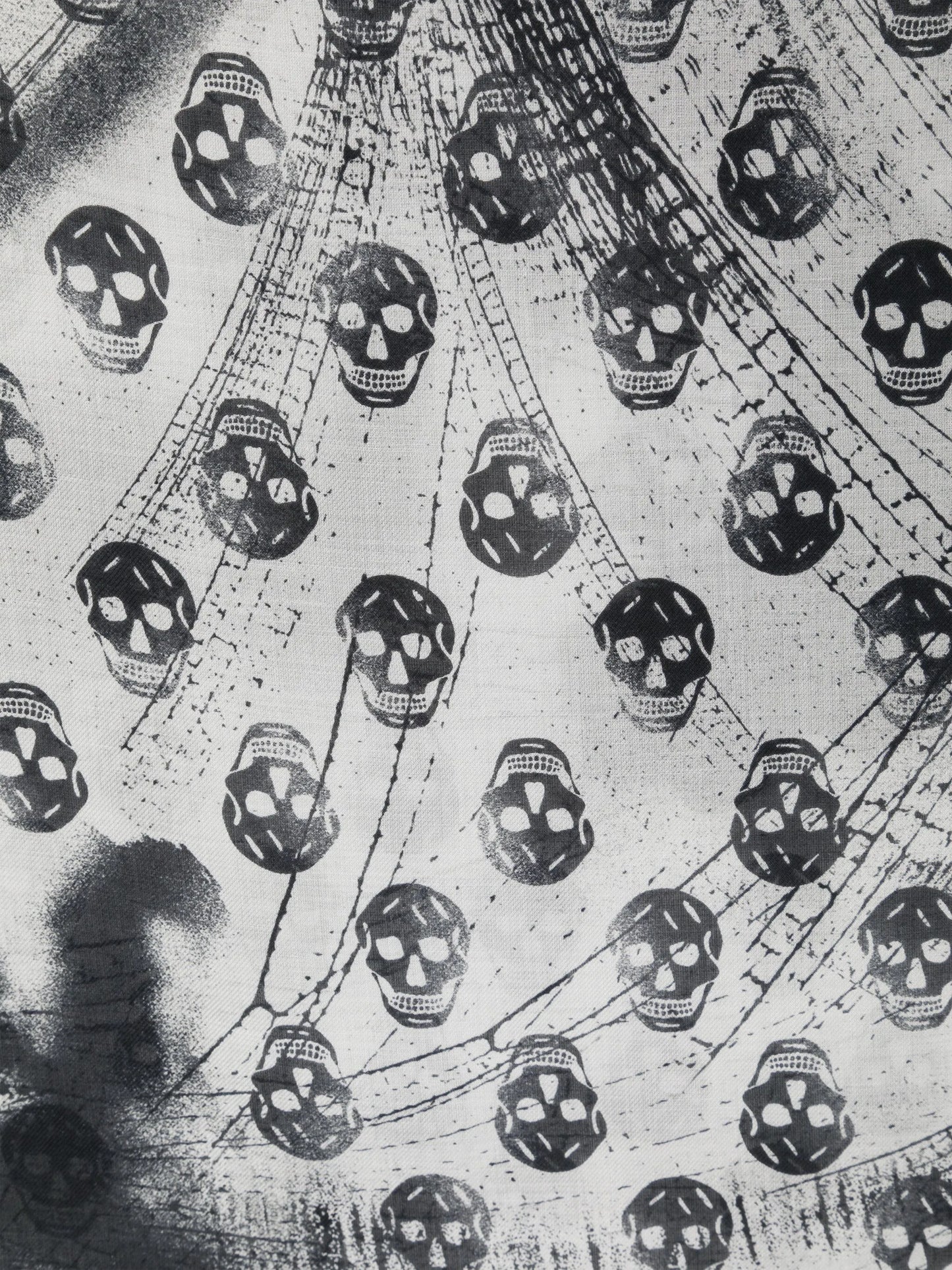 skull-print scarf