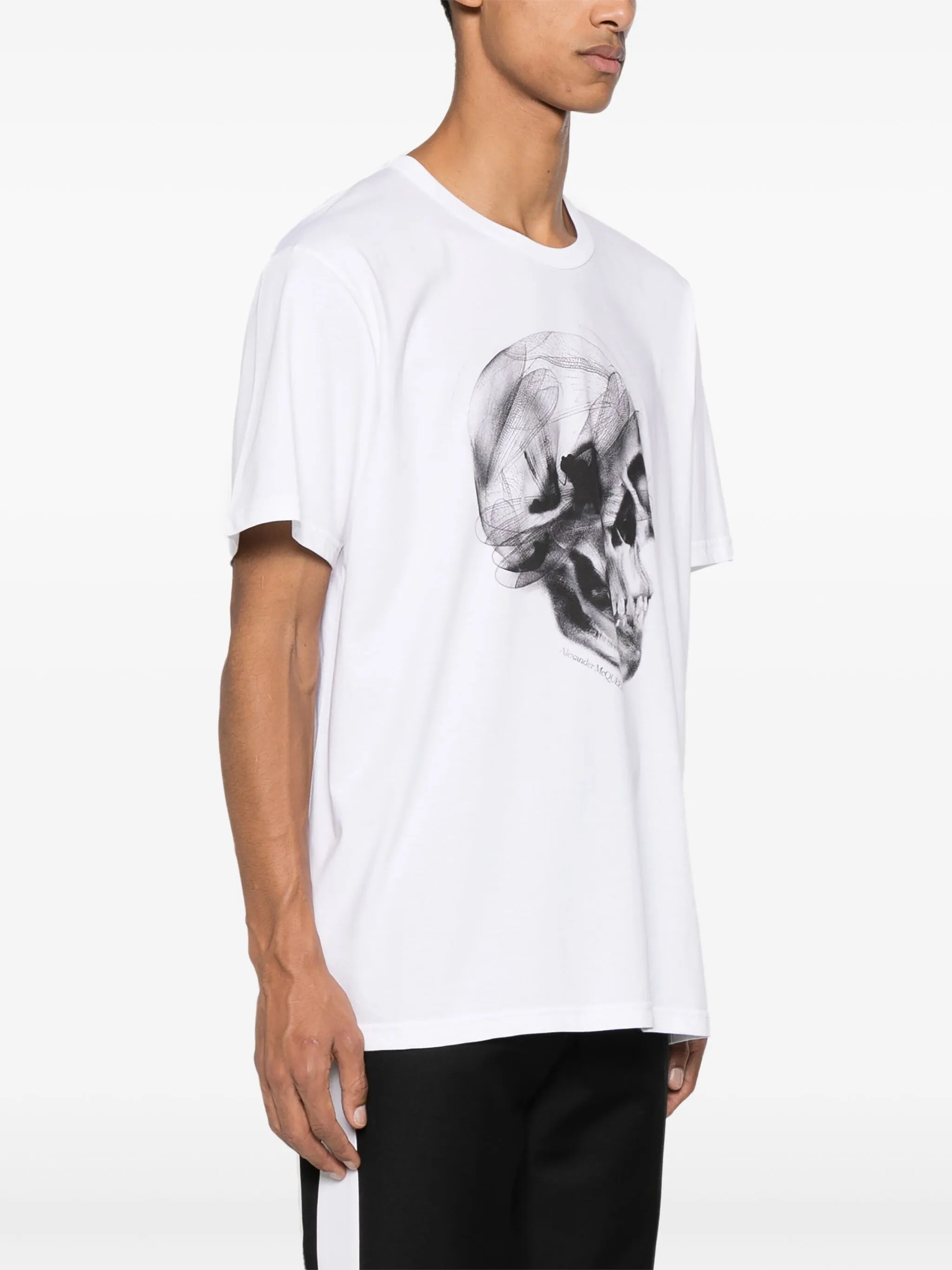 skull-print cotton T-shirt
