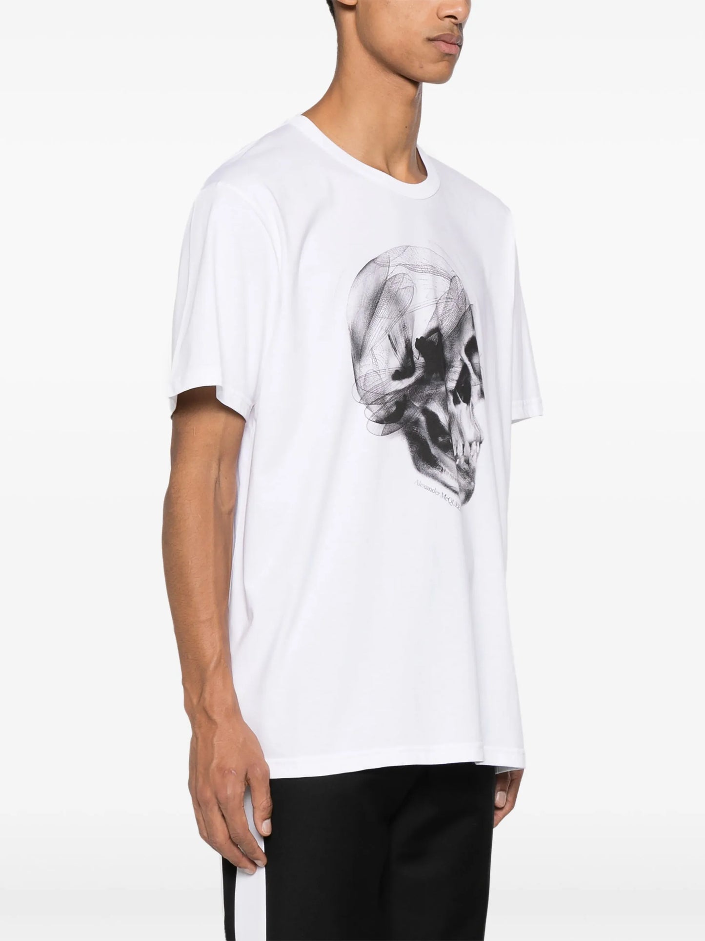 skull-print cotton T-shirt