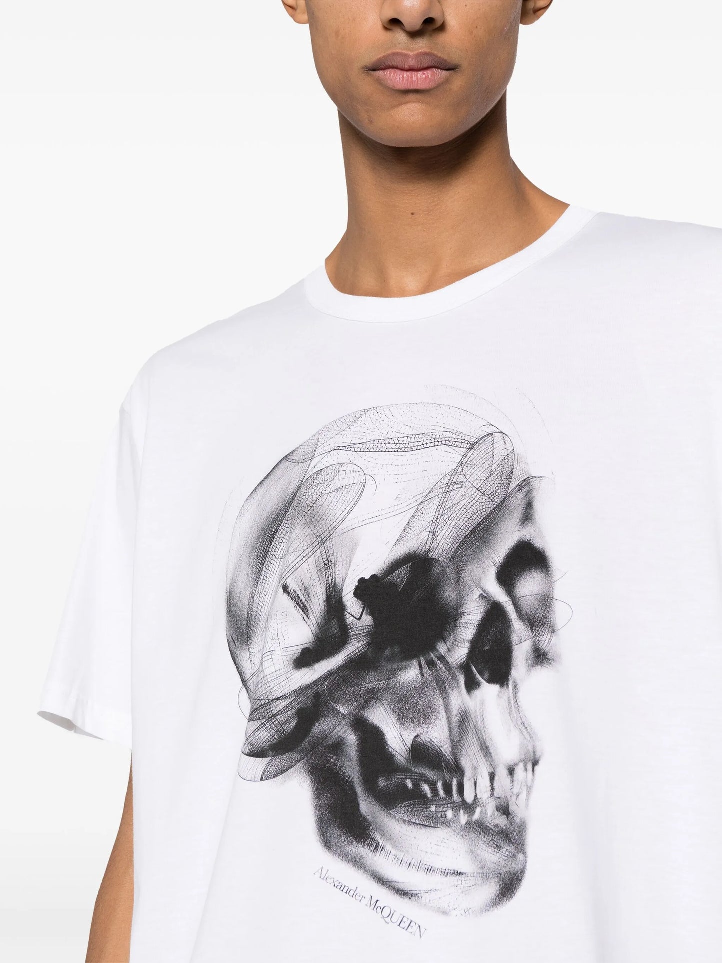 skull-print cotton T-shirt