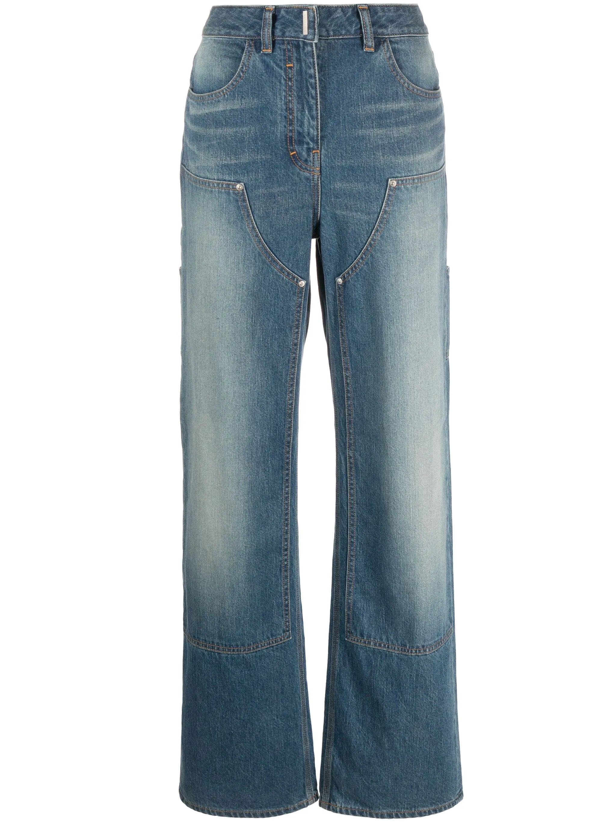 straight-leg jeans