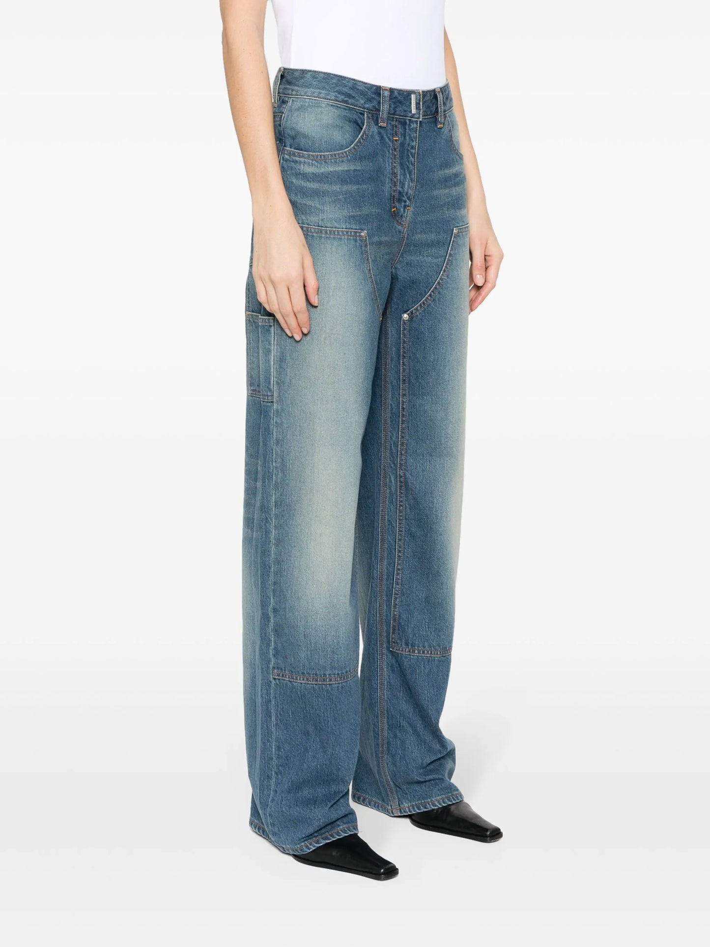 straight-leg jeans