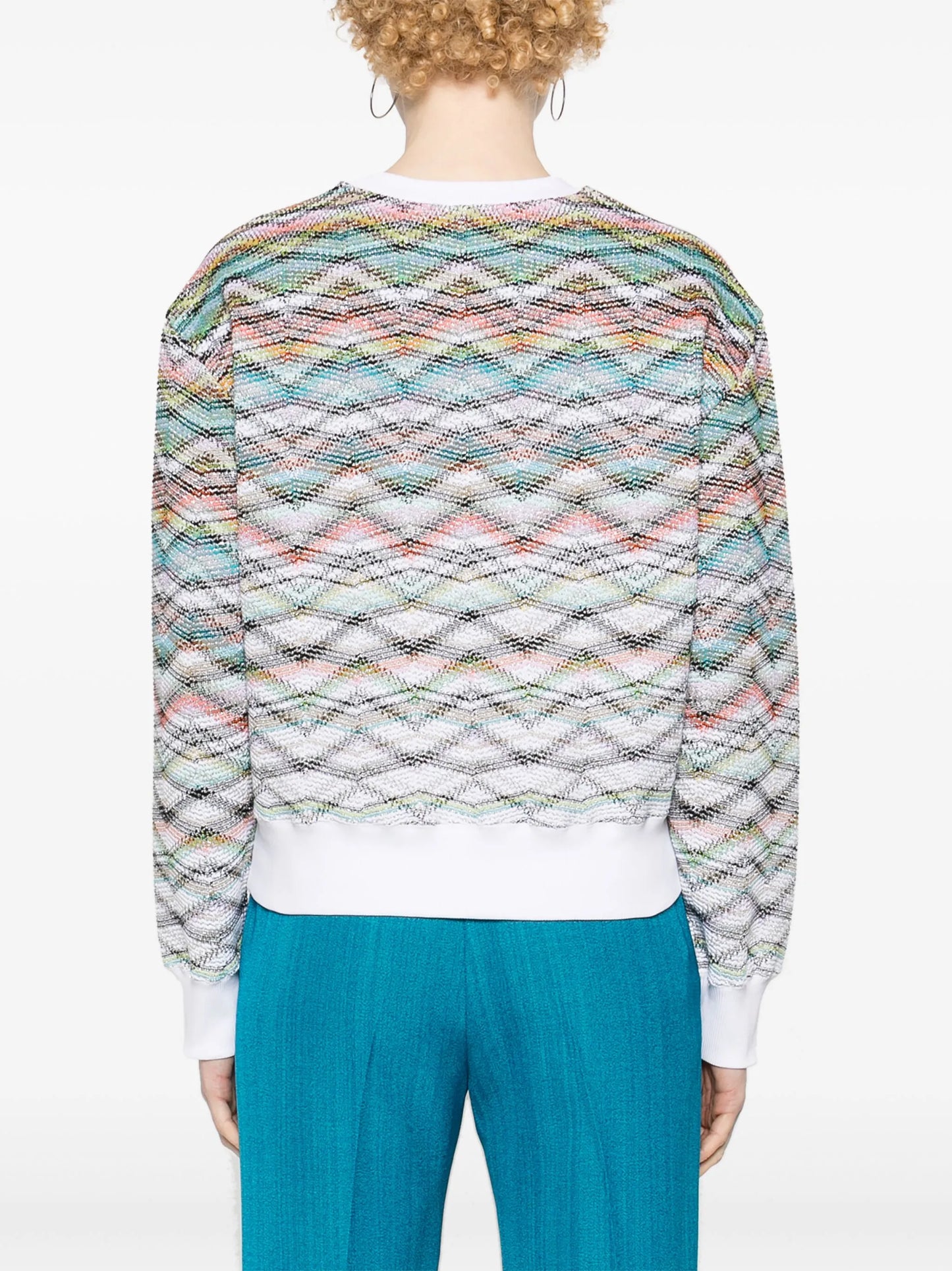 zigzag-woven sweatshirt