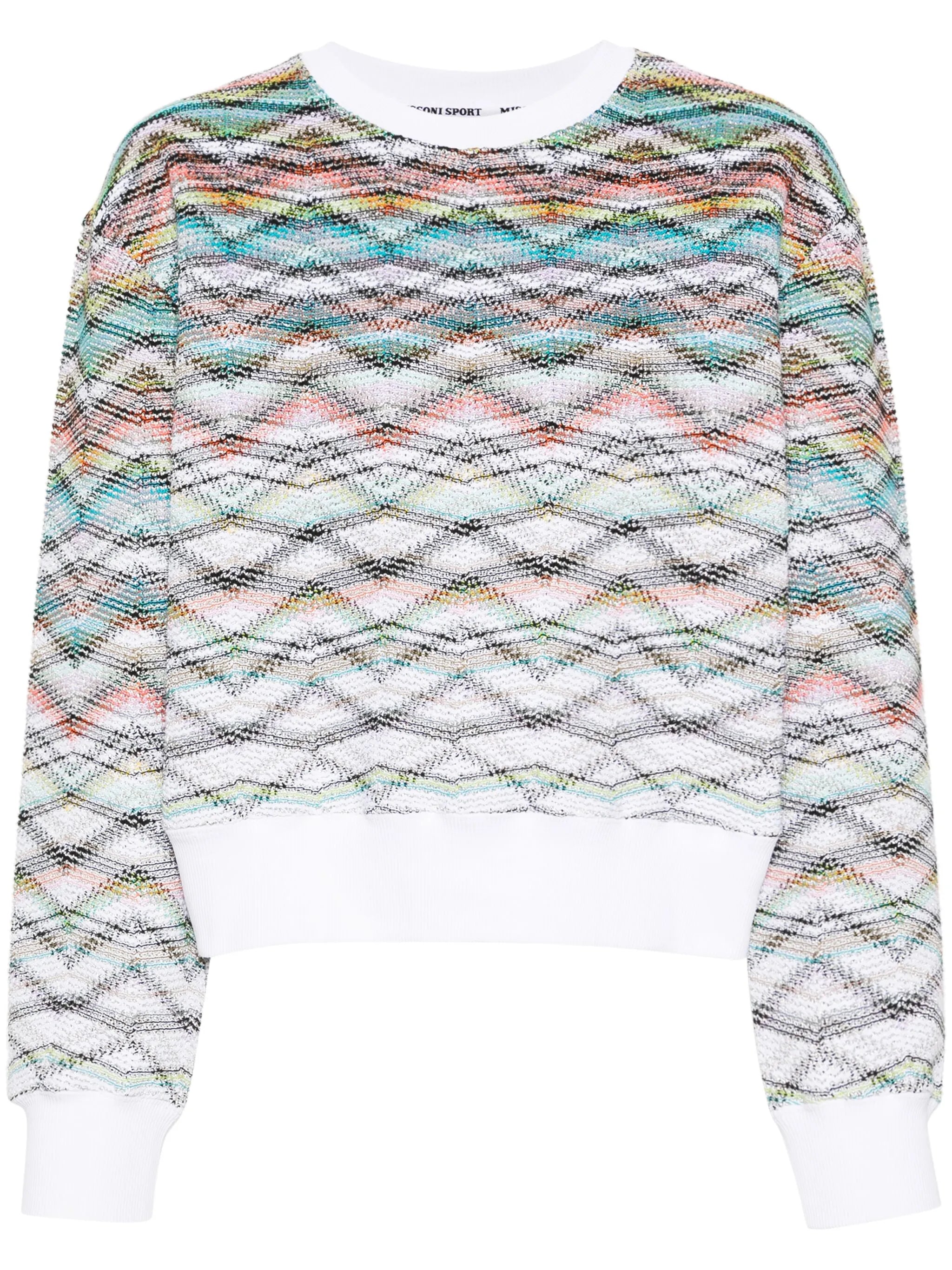 zigzag-woven sweatshirt