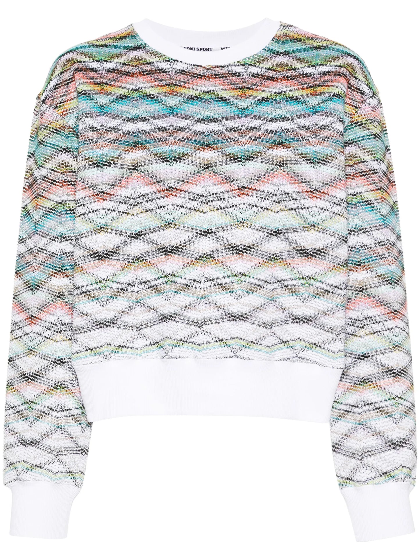 zigzag-woven sweatshirt