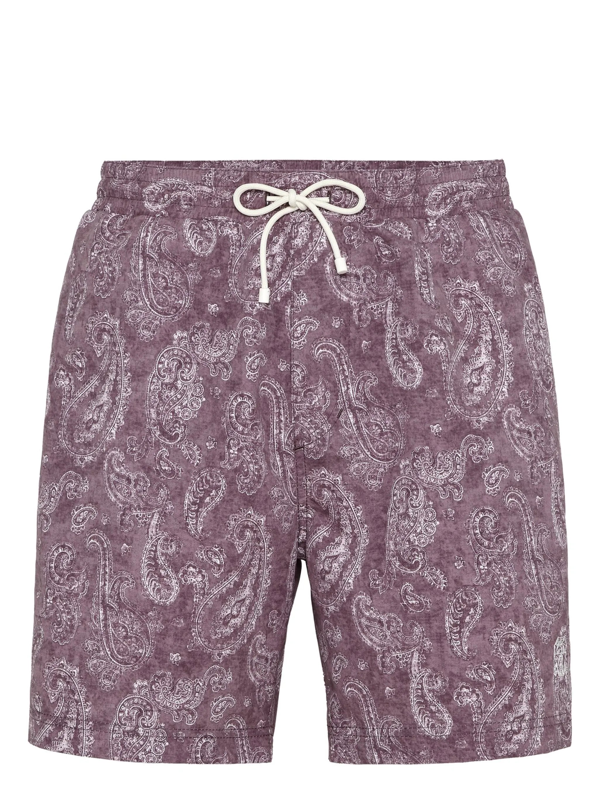 bandana-print swim shorts
