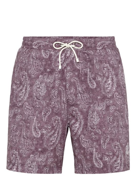 bandana-print swim shorts