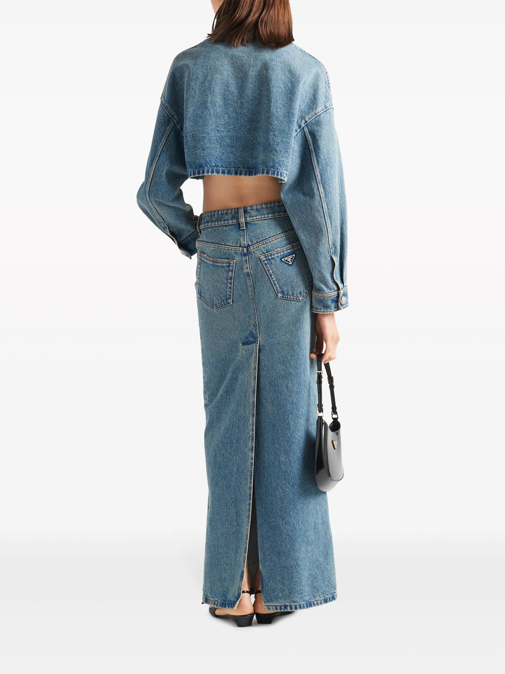 denim blouson jacket