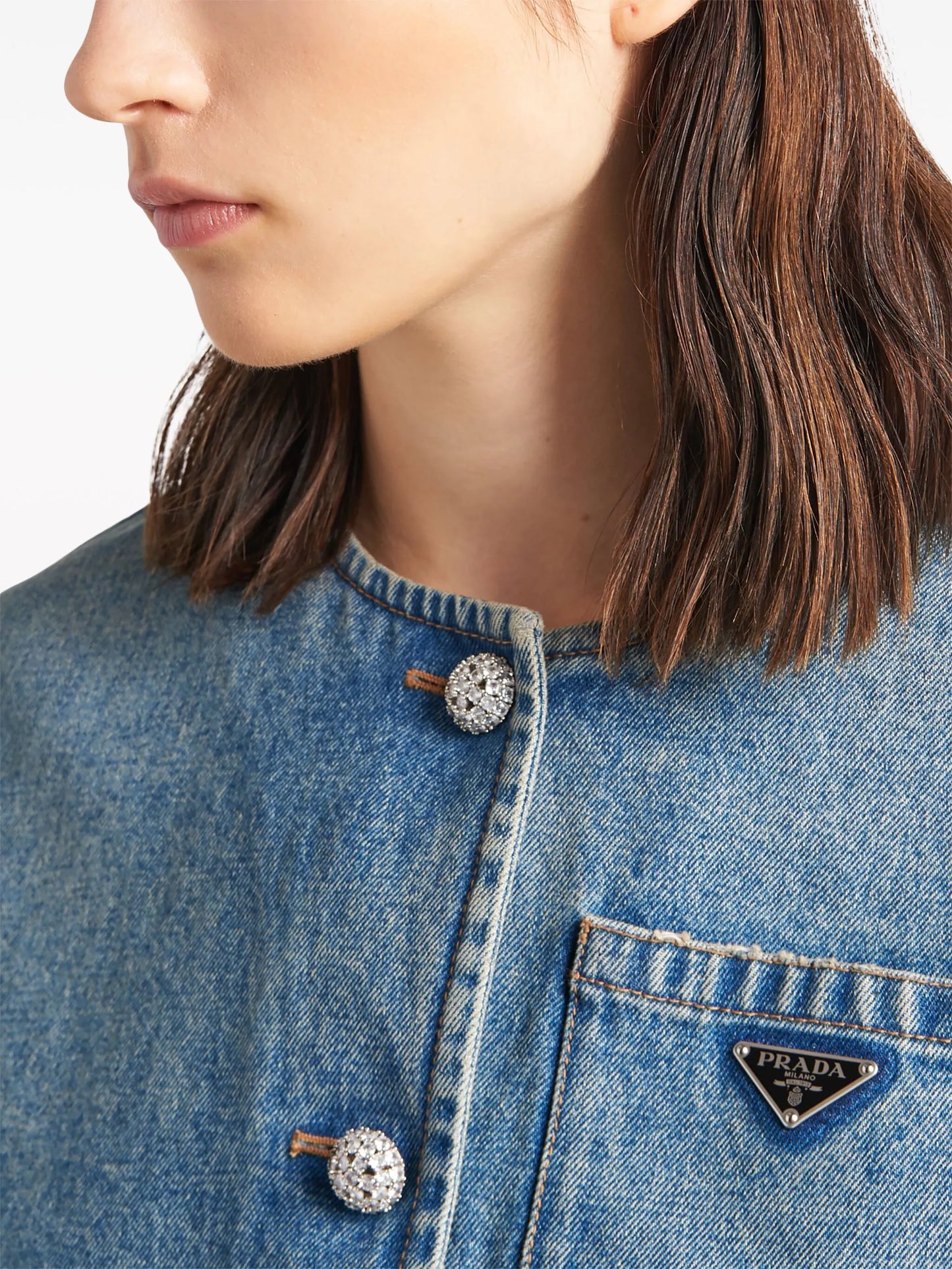 denim blouson jacket
