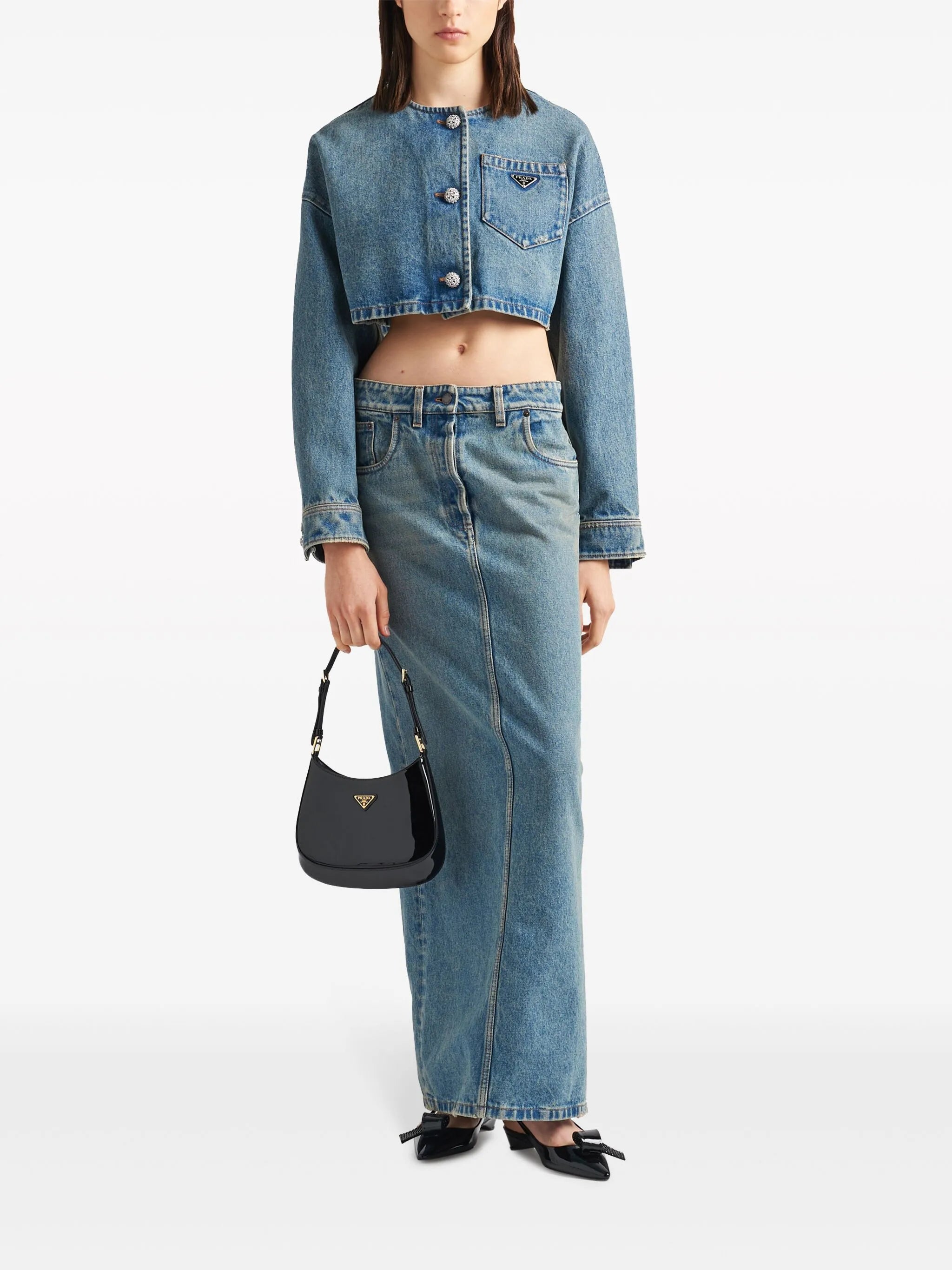 denim blouson jacket