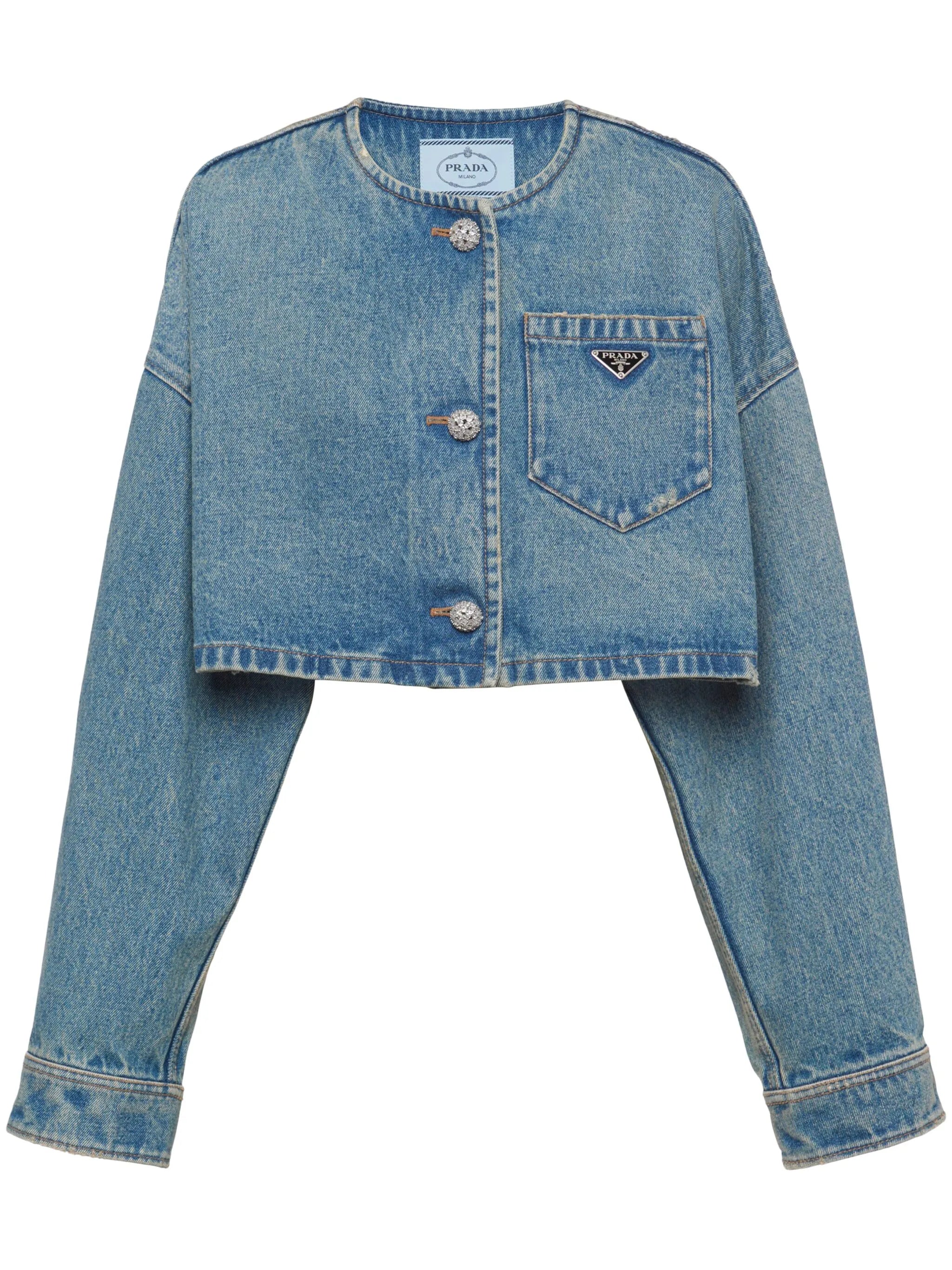 denim blouson jacket