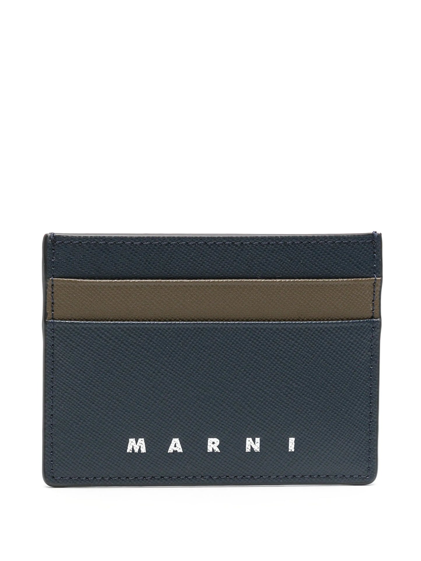 logo-debossed leather cardholder