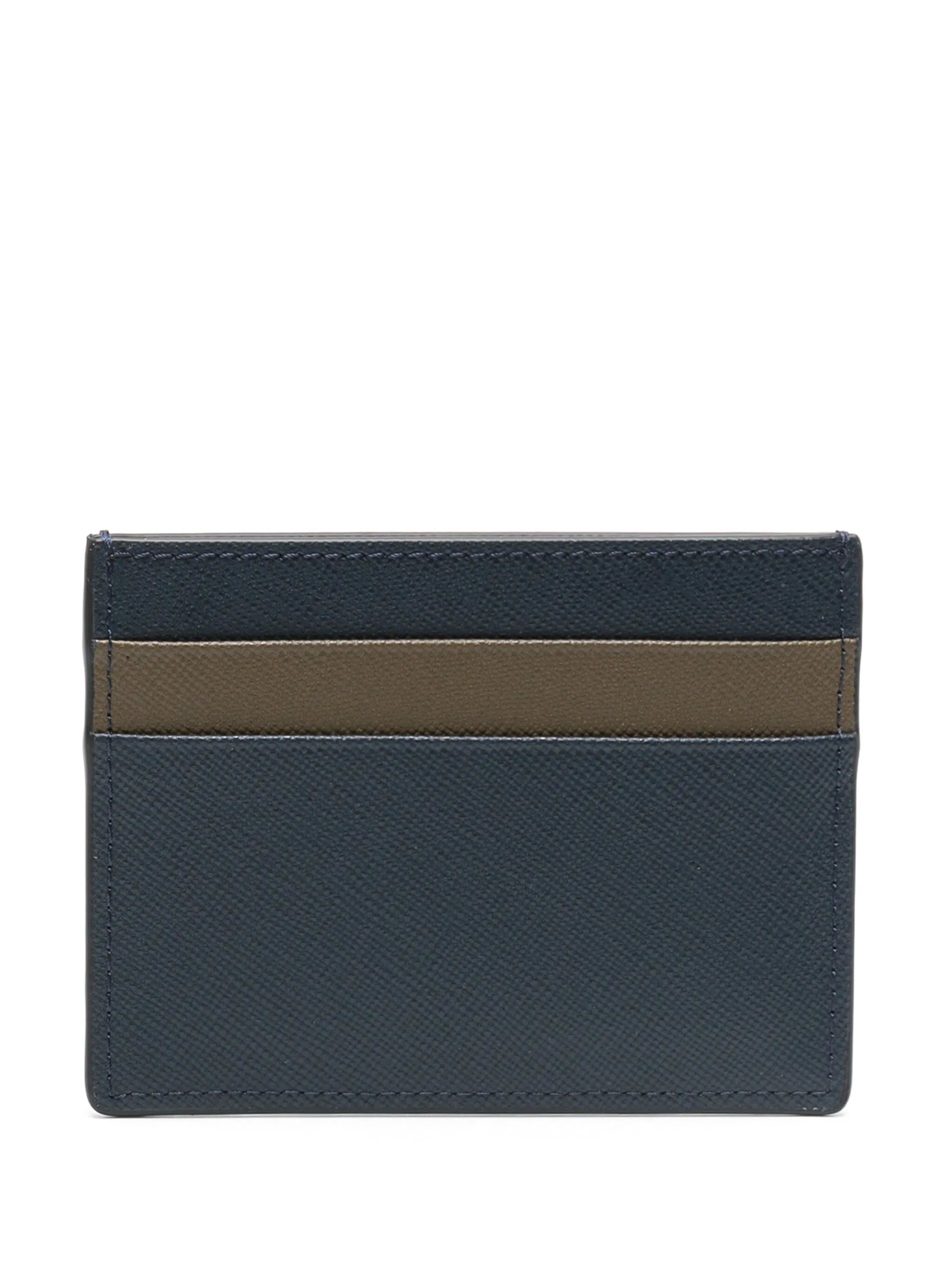 logo-debossed leather cardholder