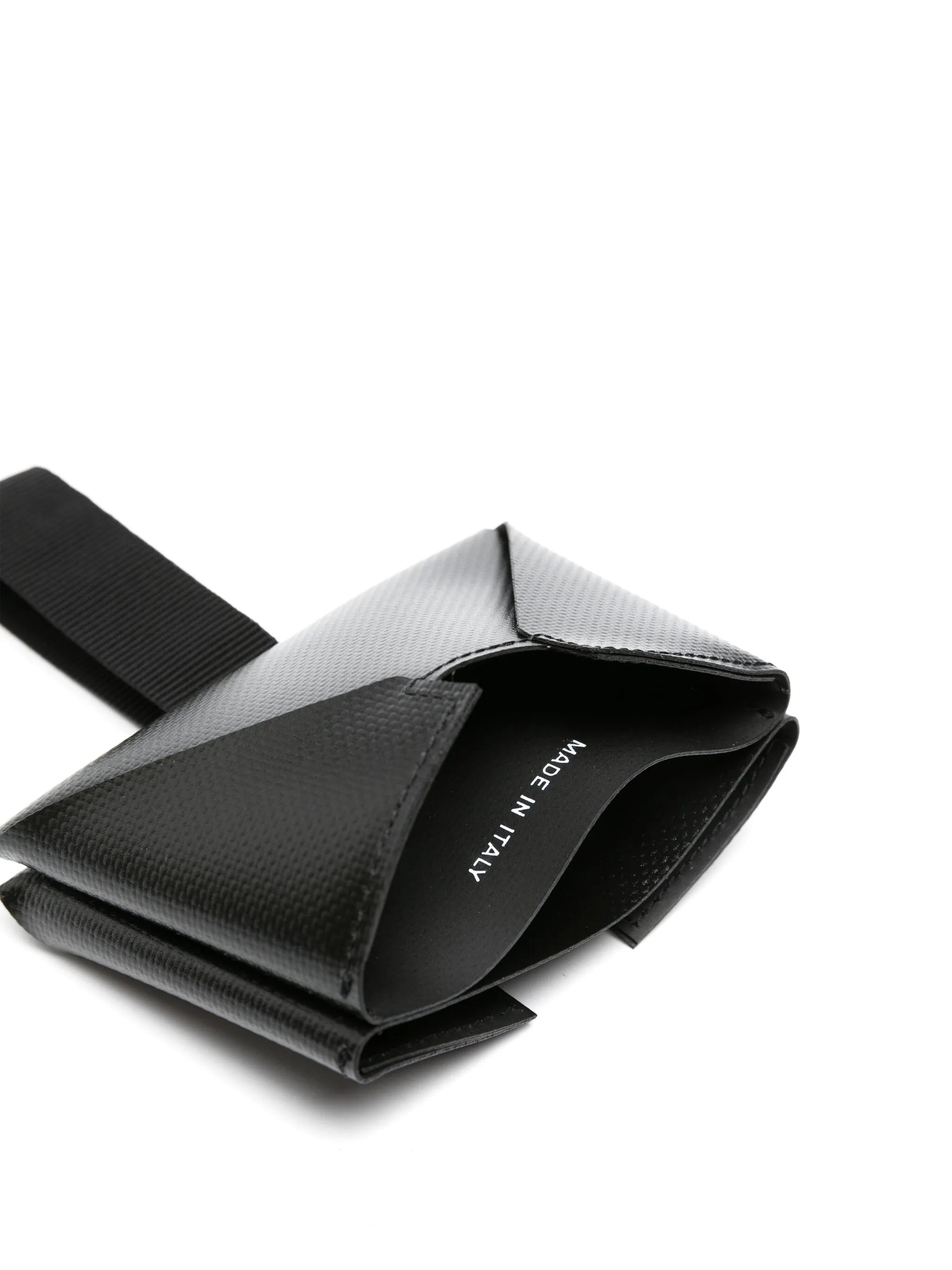Origami logo-strap cardholder