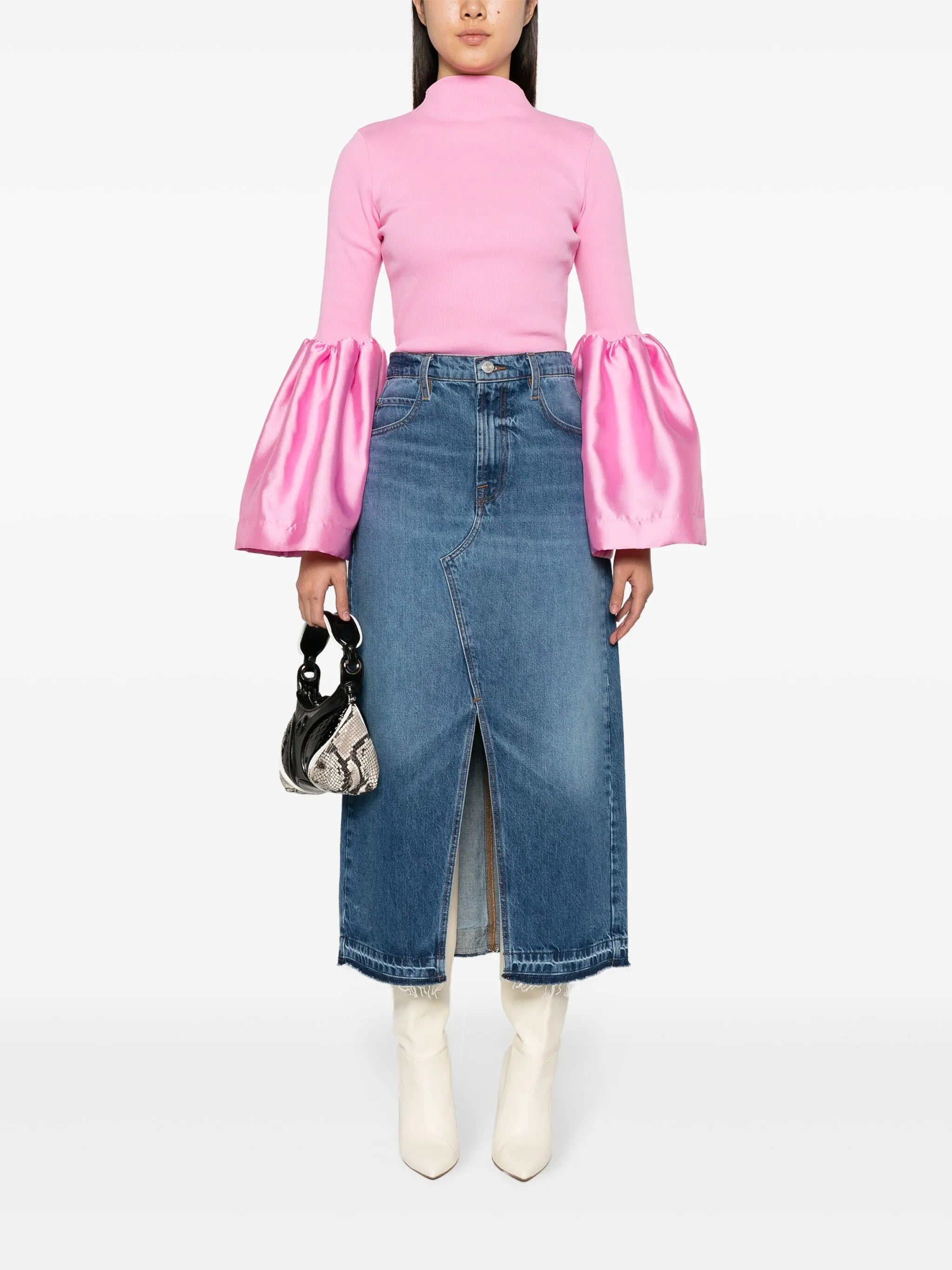 puff-sleeve jumper