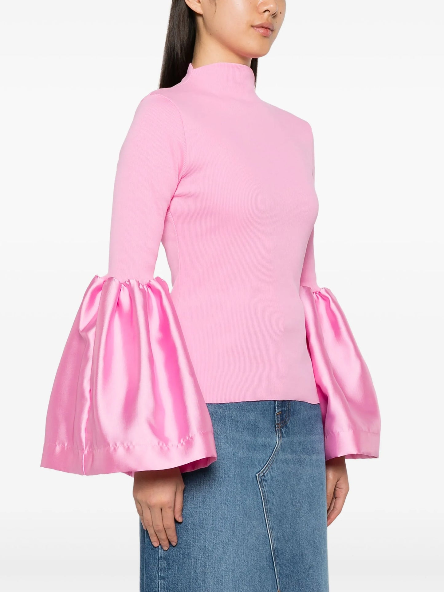 puff-sleeve jumper