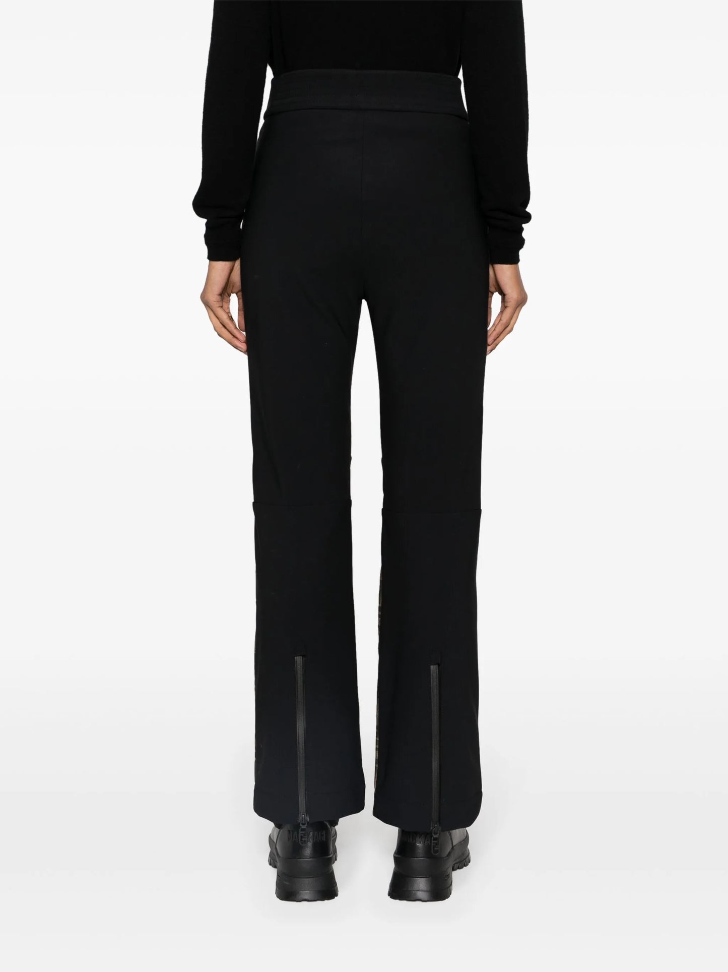 panelled FF-jacquard ski trousers