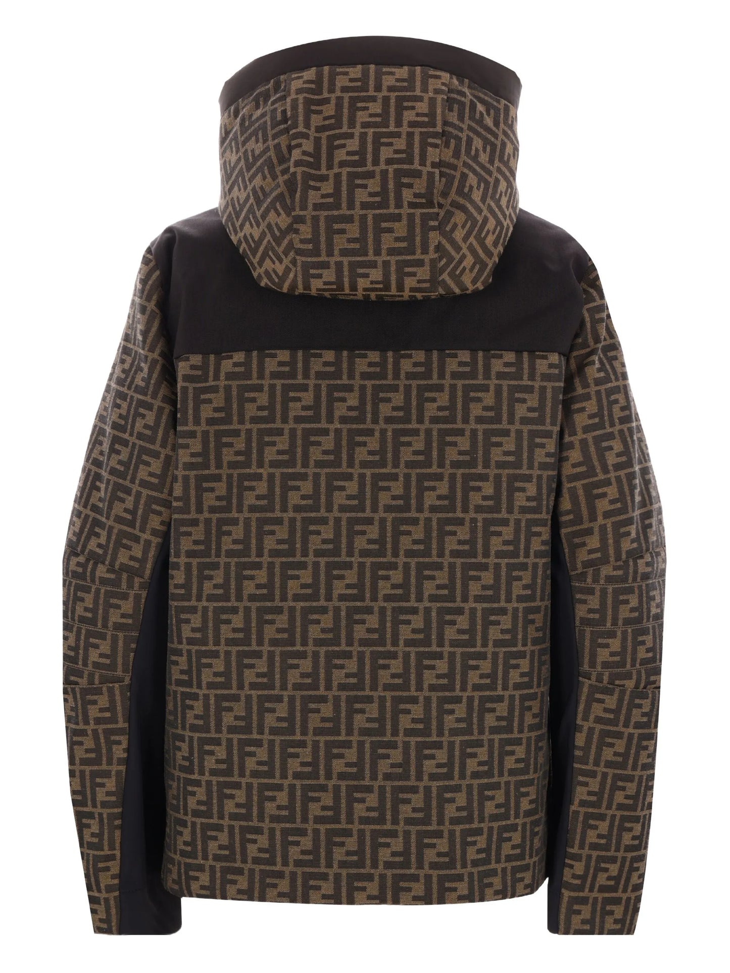 FF-jacquard canvas ski jacket