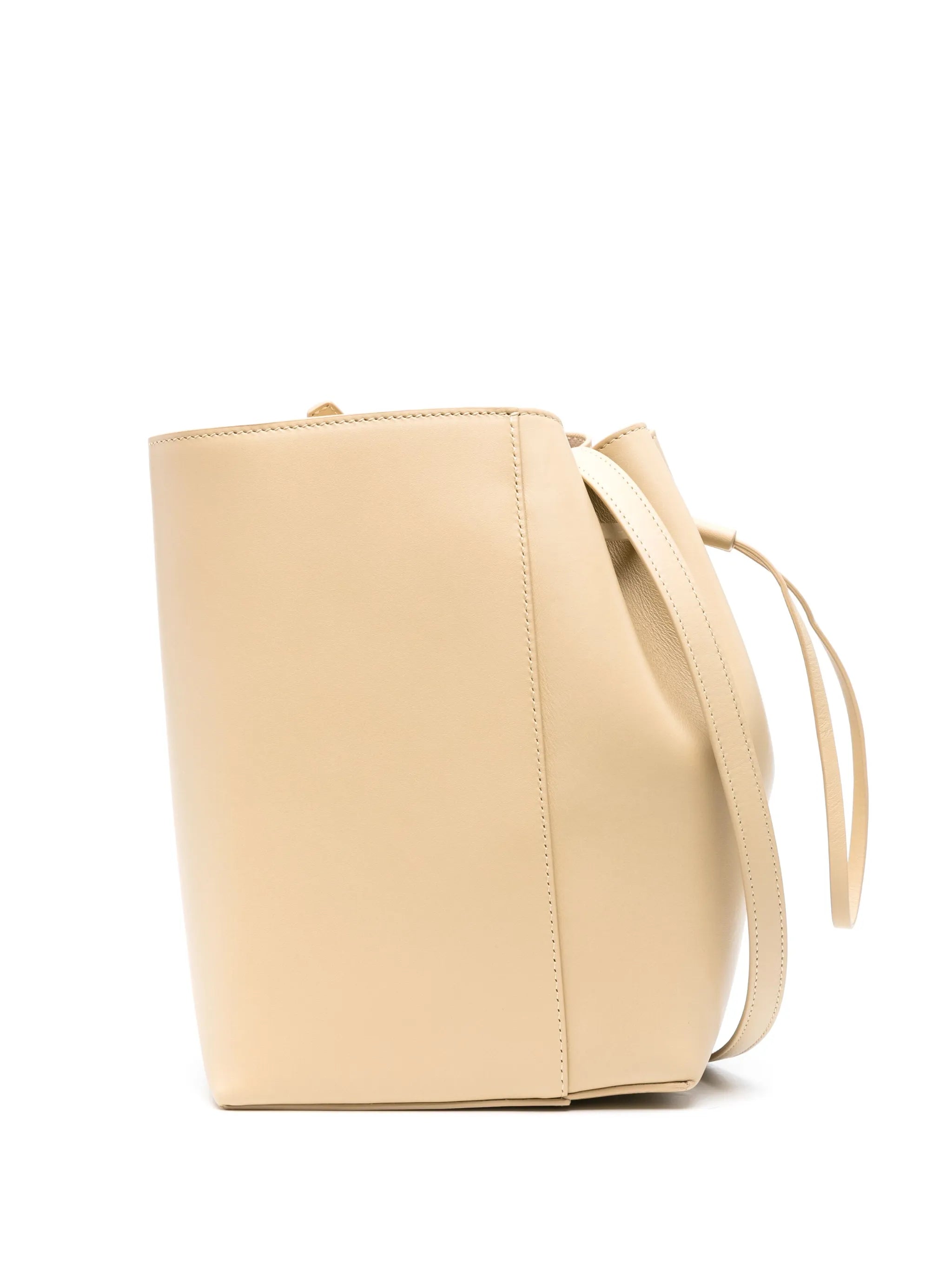 Canna leather bucket bag