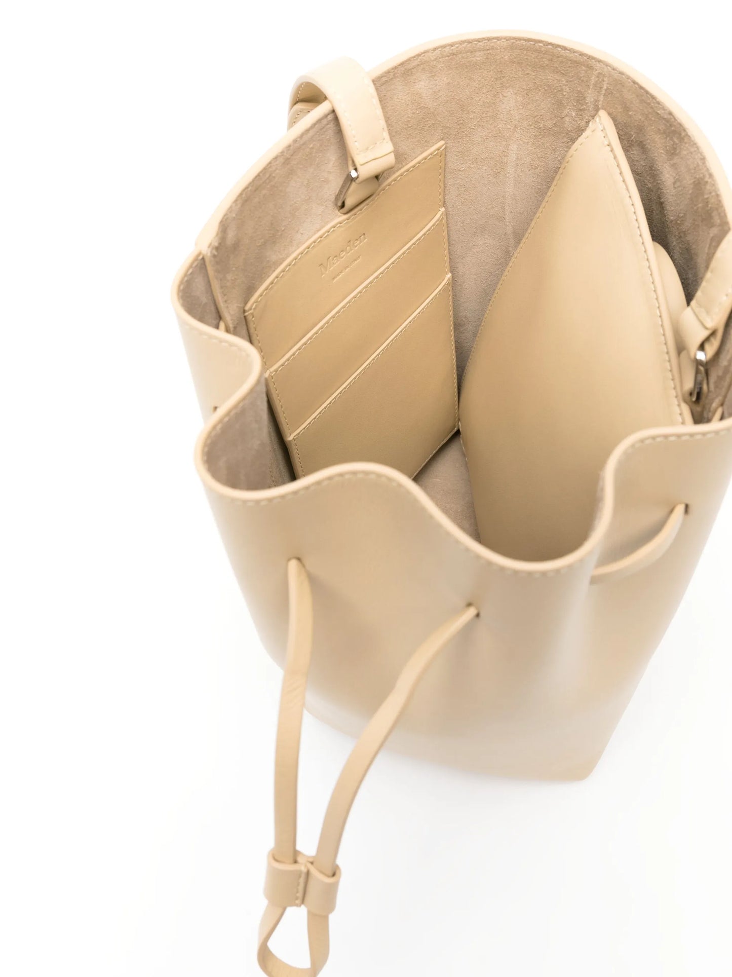 Canna leather bucket bag