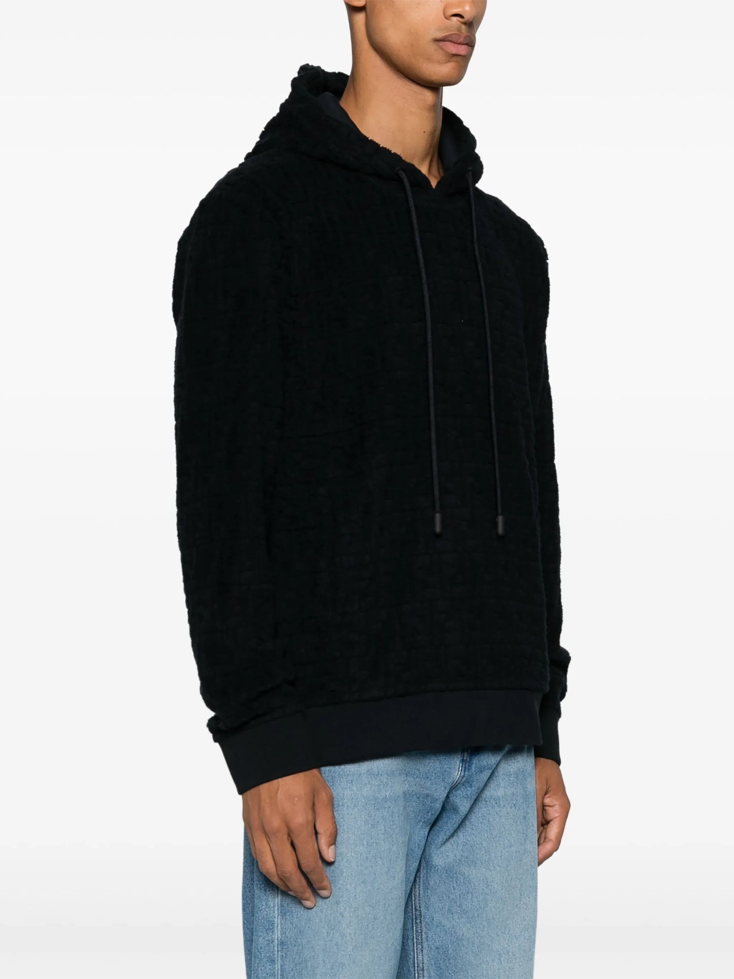 FF-embossed hoodie