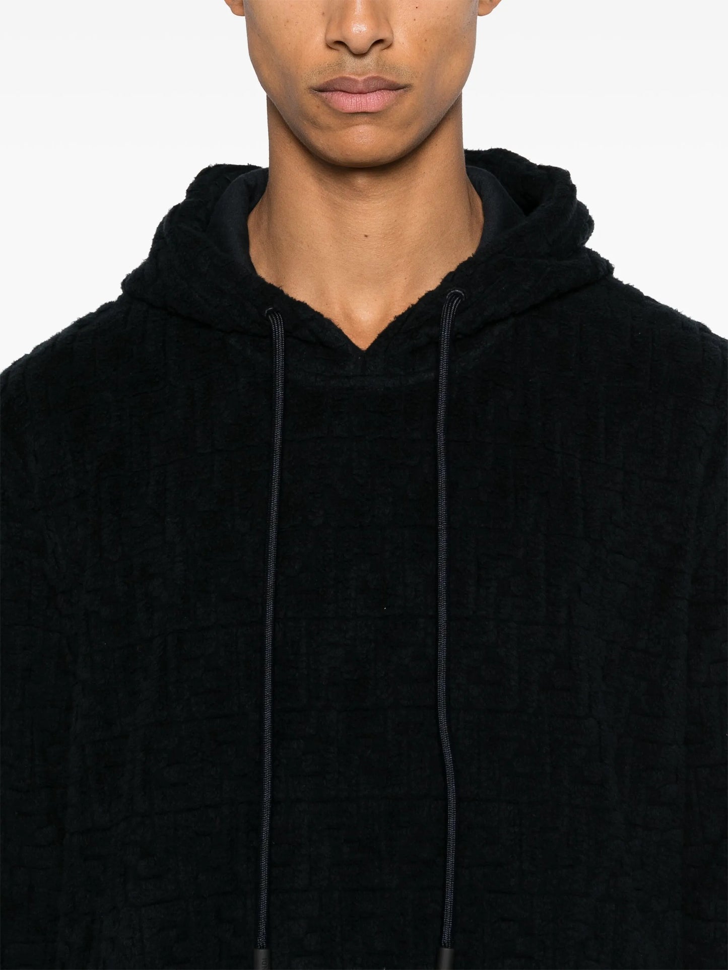 FF-embossed hoodie