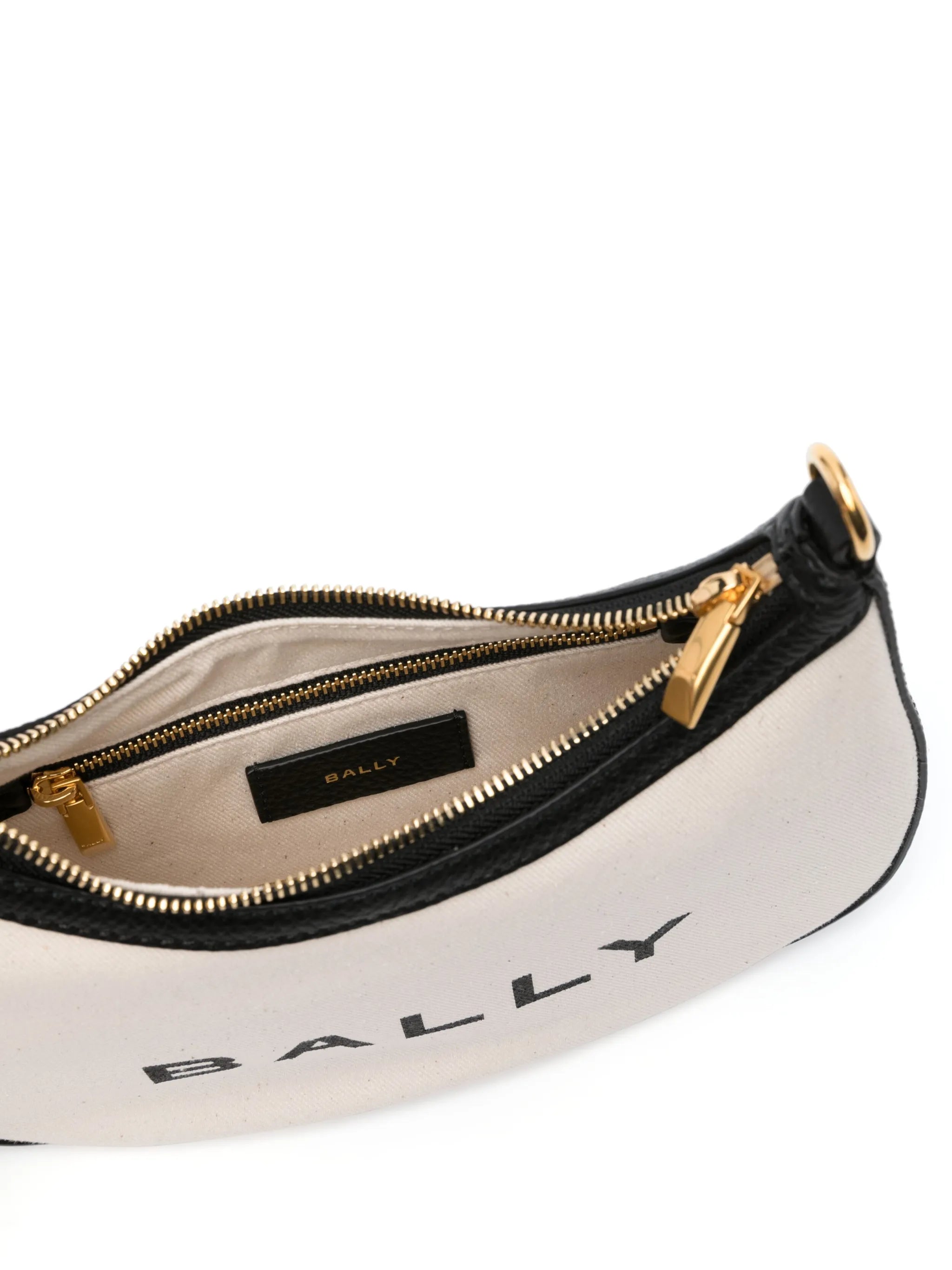 Ivory canvas shoulder bag