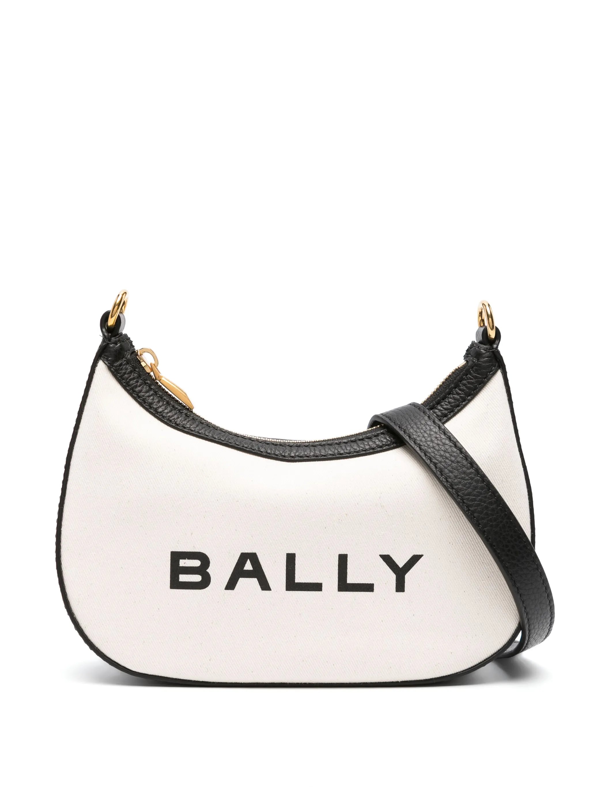 Ivory canvas shoulder bag