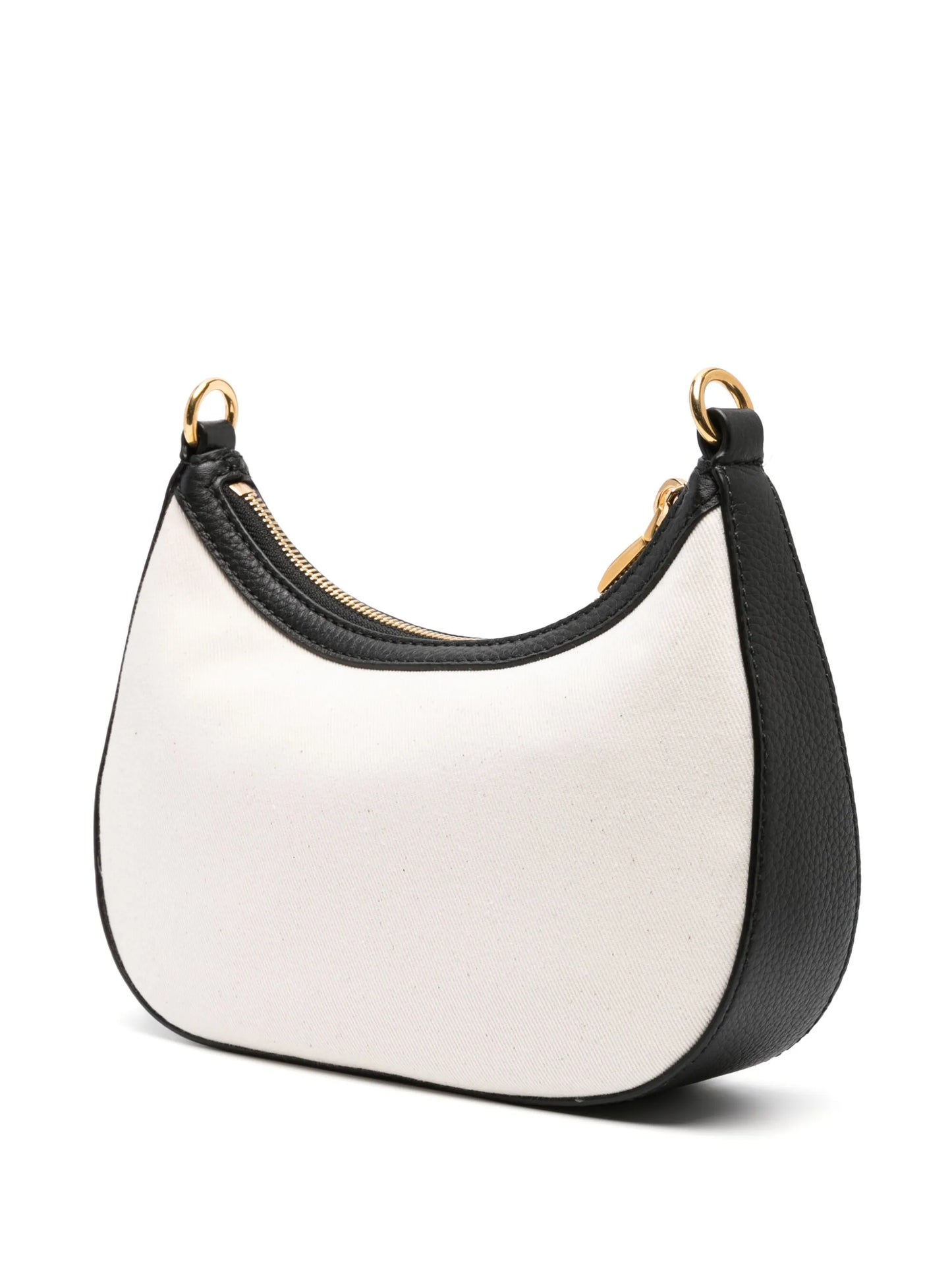 Ivory canvas shoulder bag