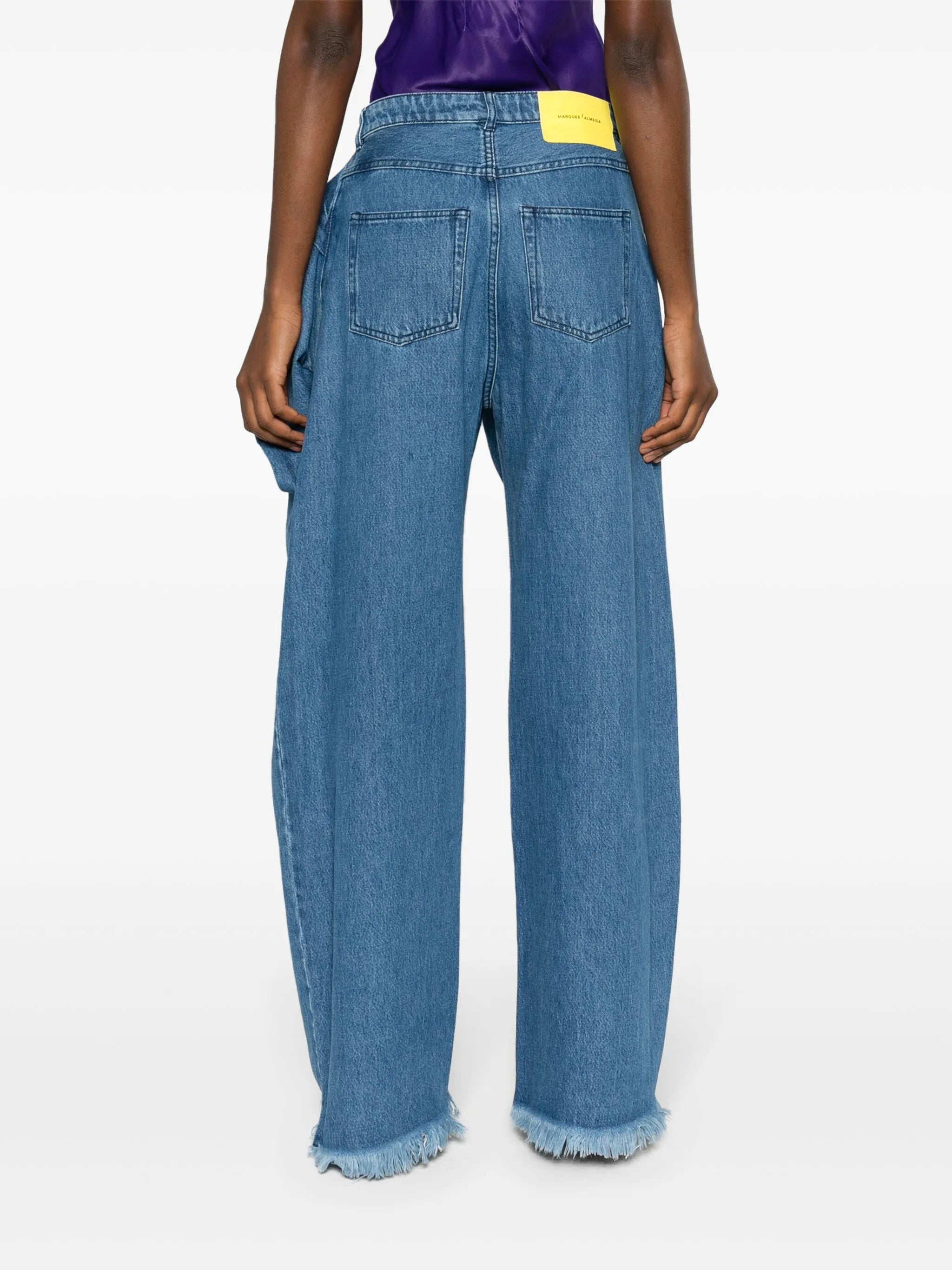 belted boyfriend jeans