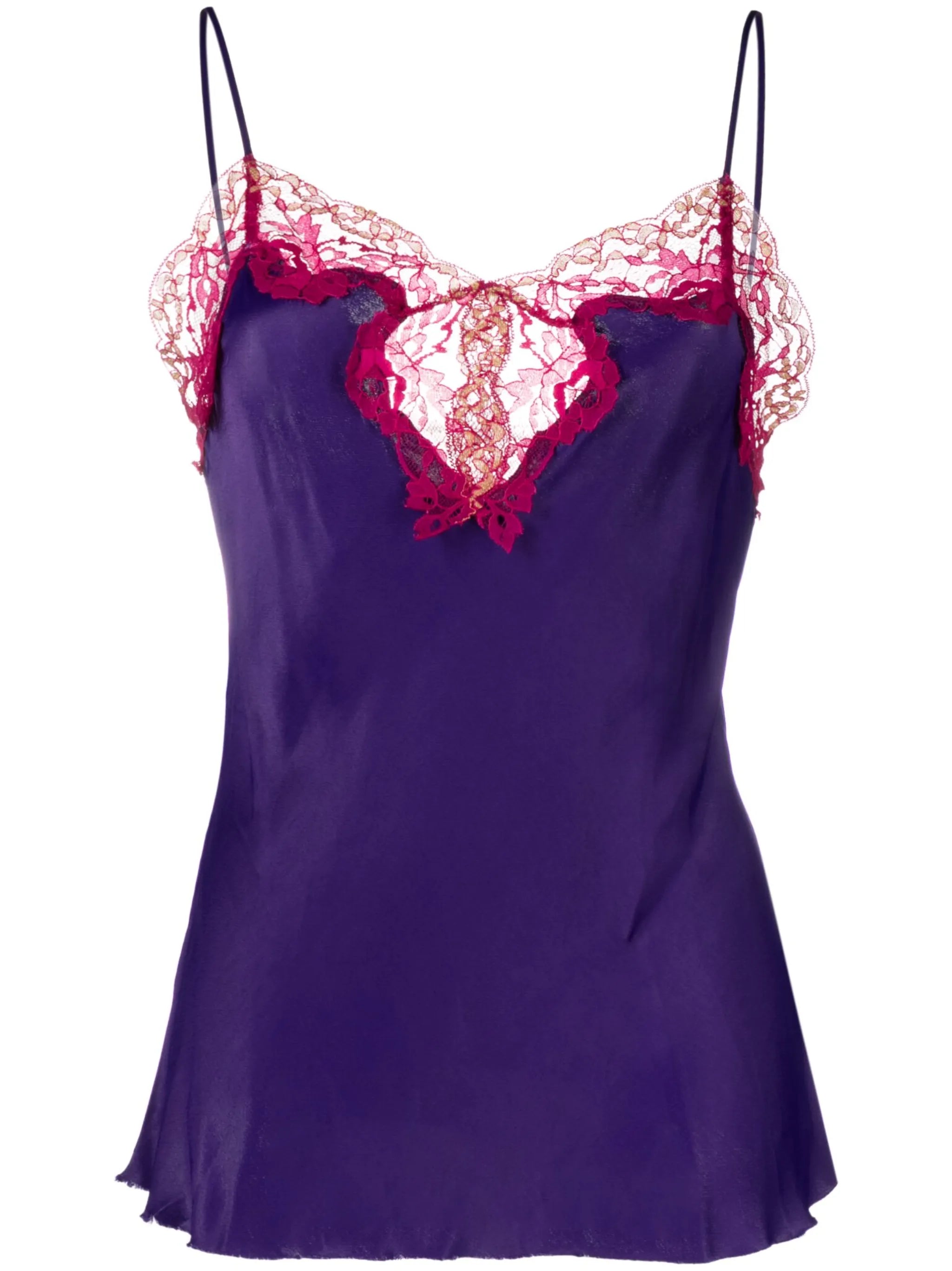 Marques lace-trimmed top