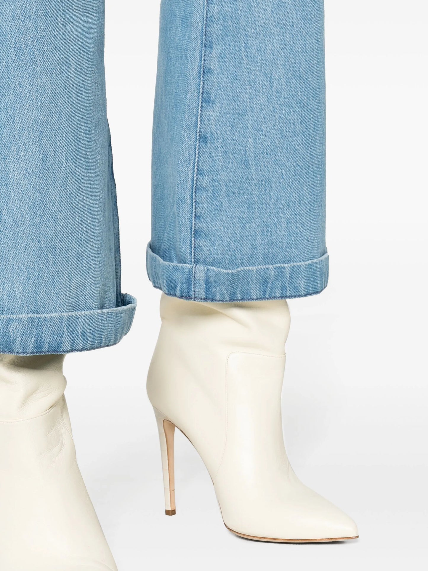 high-rise flared jeans