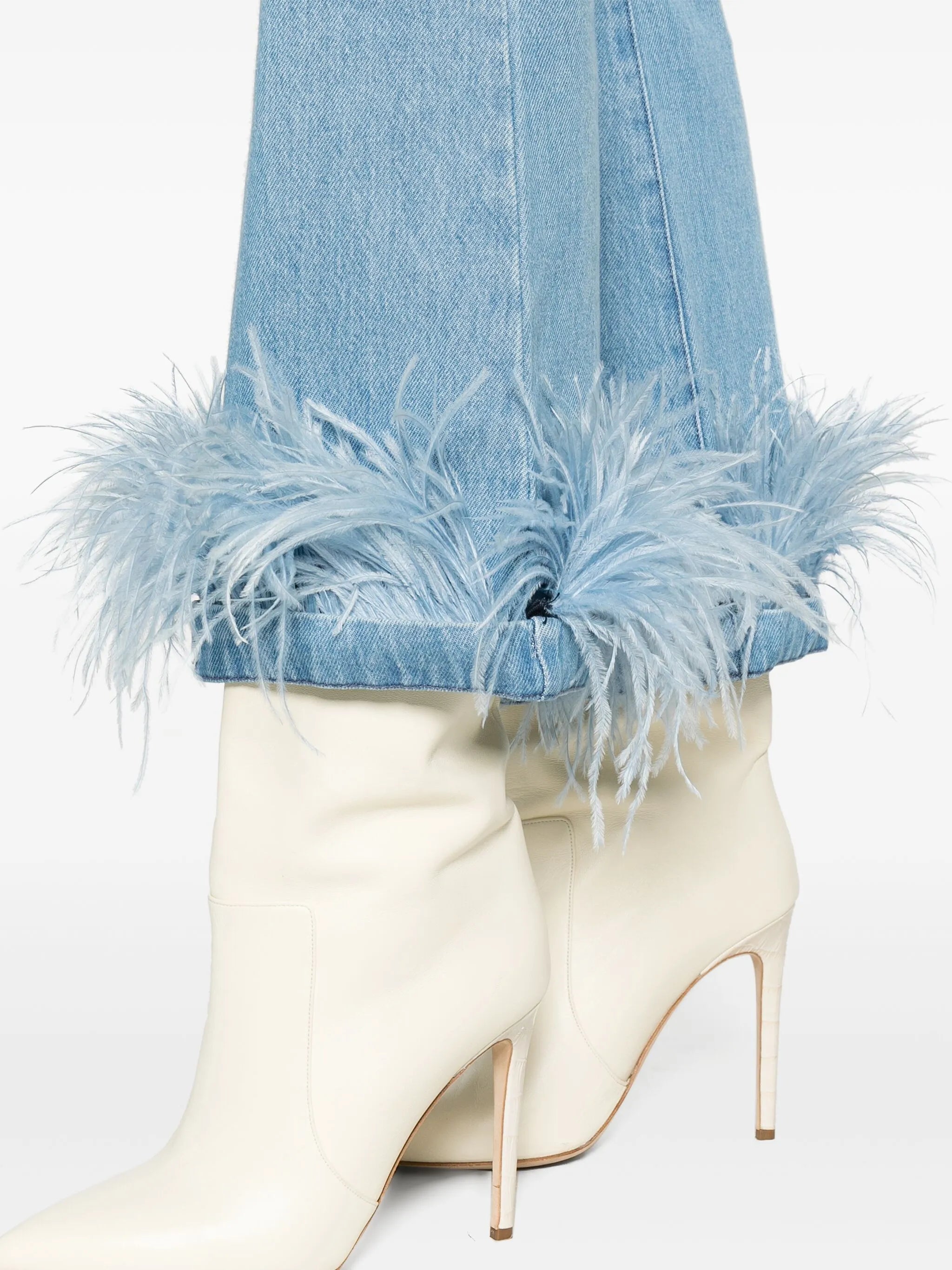 high-rise flared jeans