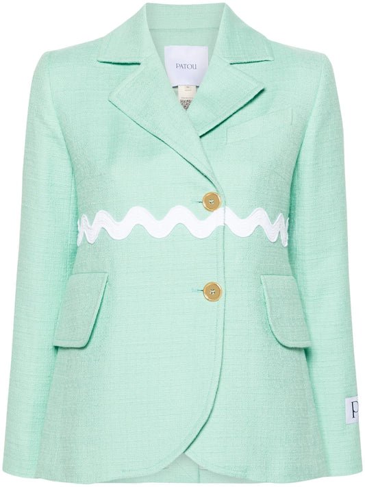 Wave tweed blazer