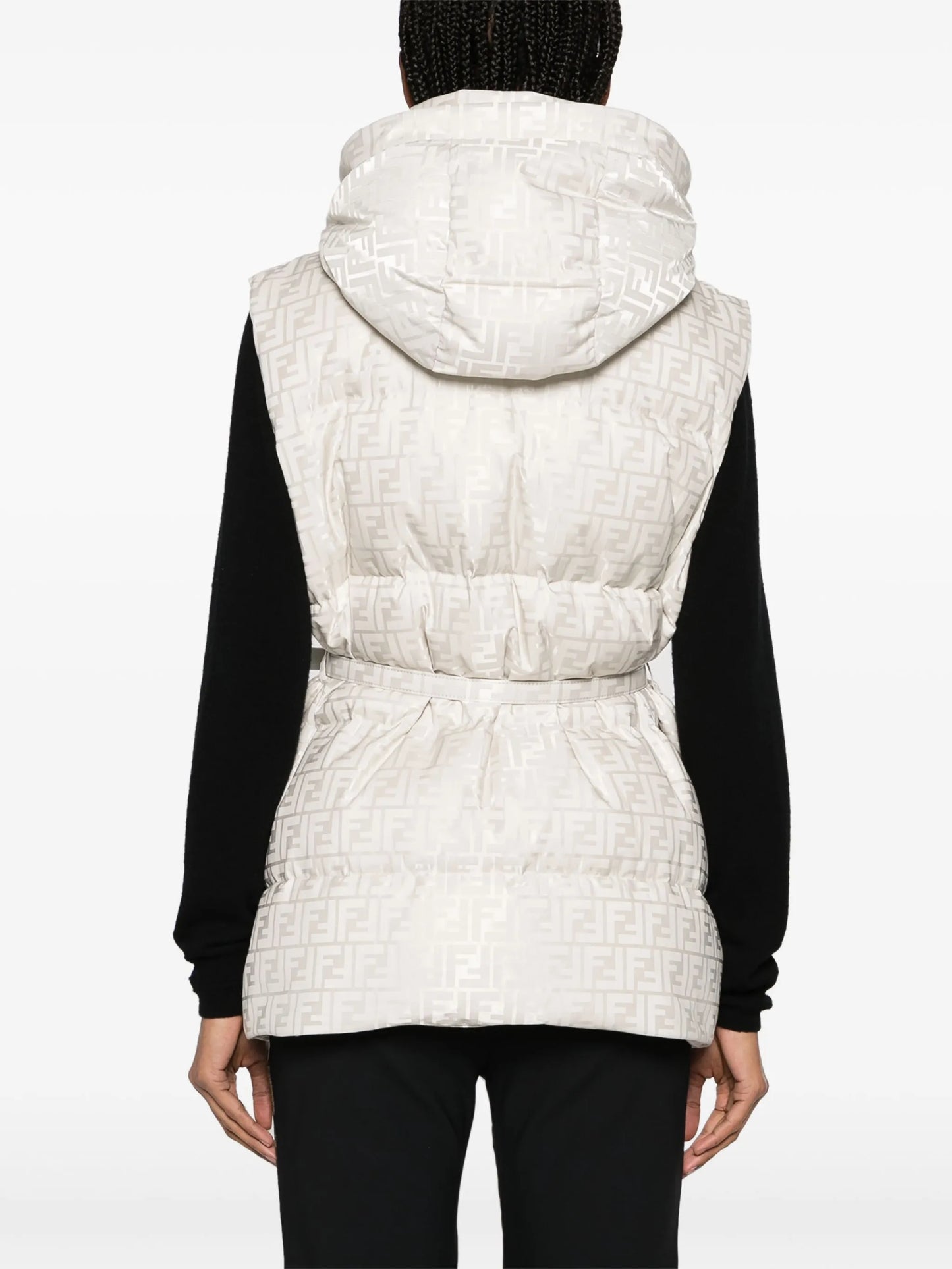 FF-jacquard quilted ski gilet