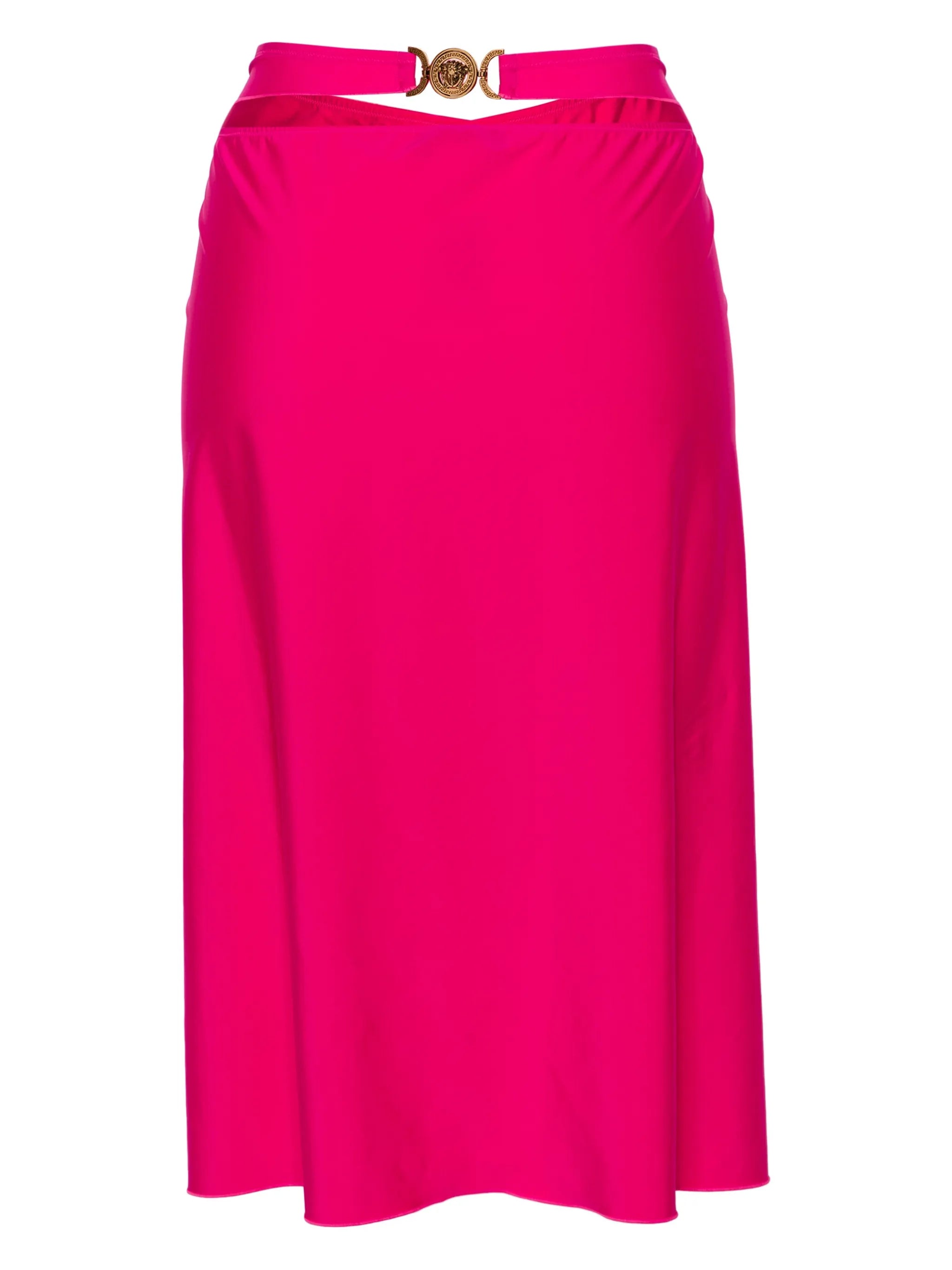 Medusa wrap midi skirt