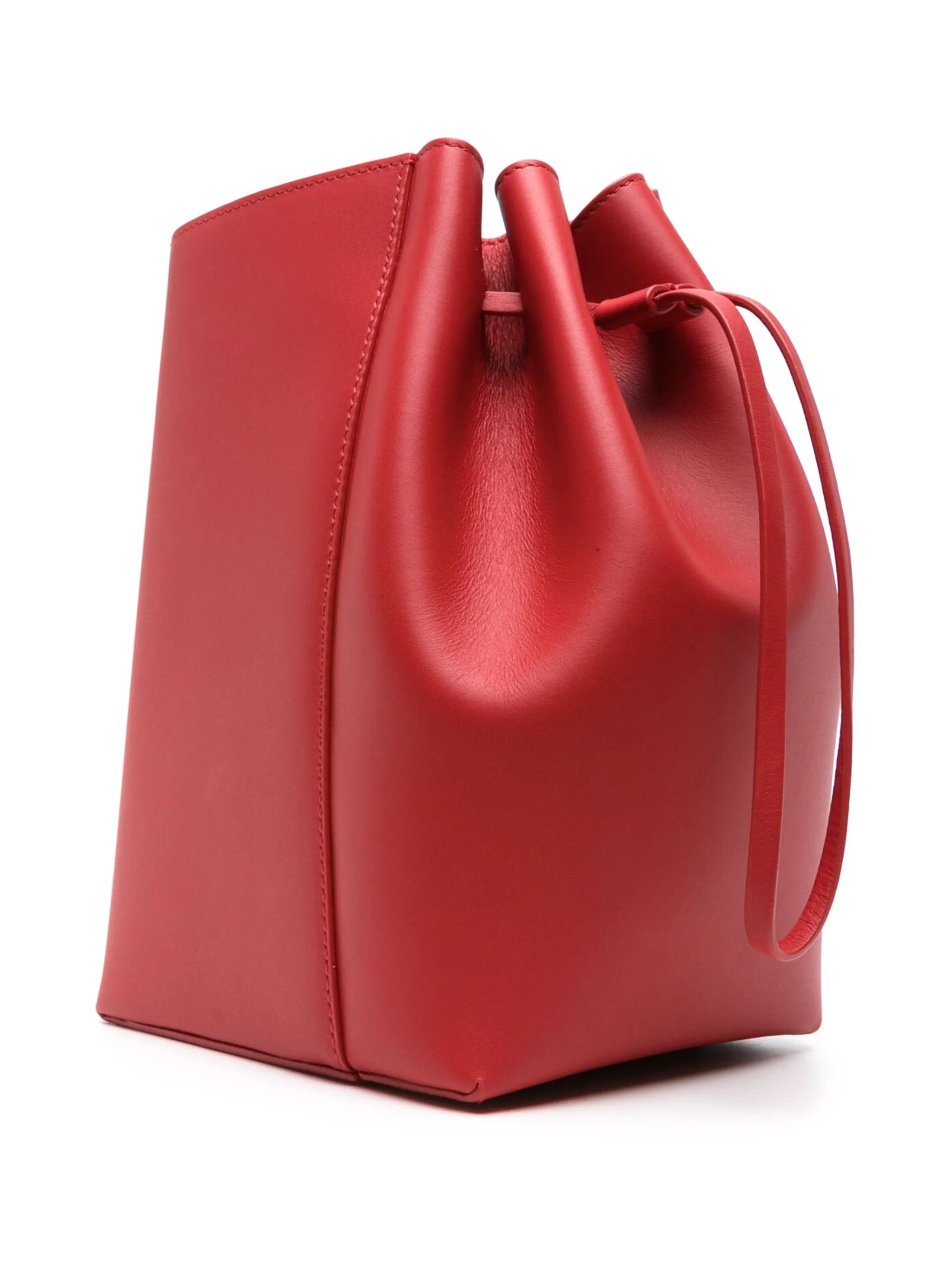 Canna leather shoulder bag